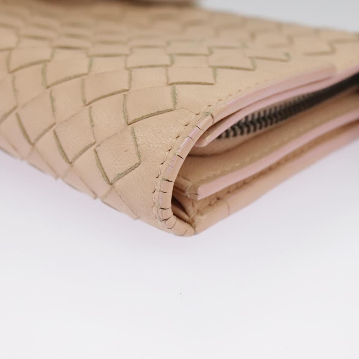 Bottega Veneta Intrecciato Beige Leather Wallet (Pre-Owned) Size ONE SIZE - 12 Thumbnail