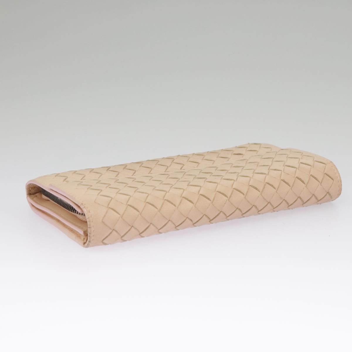 Bottega Veneta Intrecciato Beige Leather Wallet (Pre-Owned) Size ONE SIZE - 4 Thumbnail