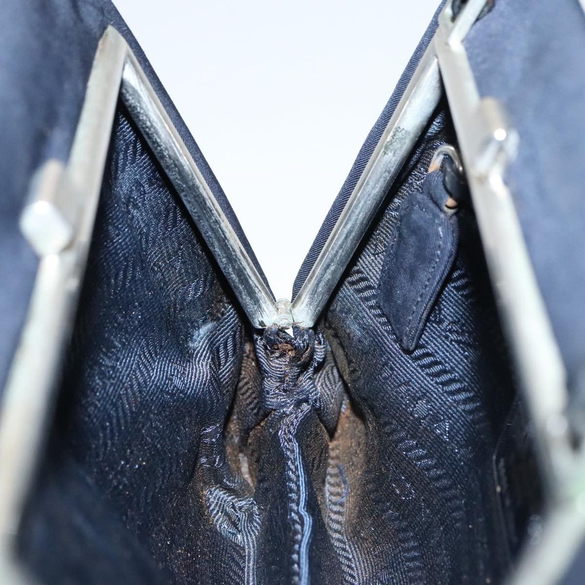 Prada Black Canvas Shoulder Bag (Pre-Owned) Size ONE SIZE - 6 Thumbnail