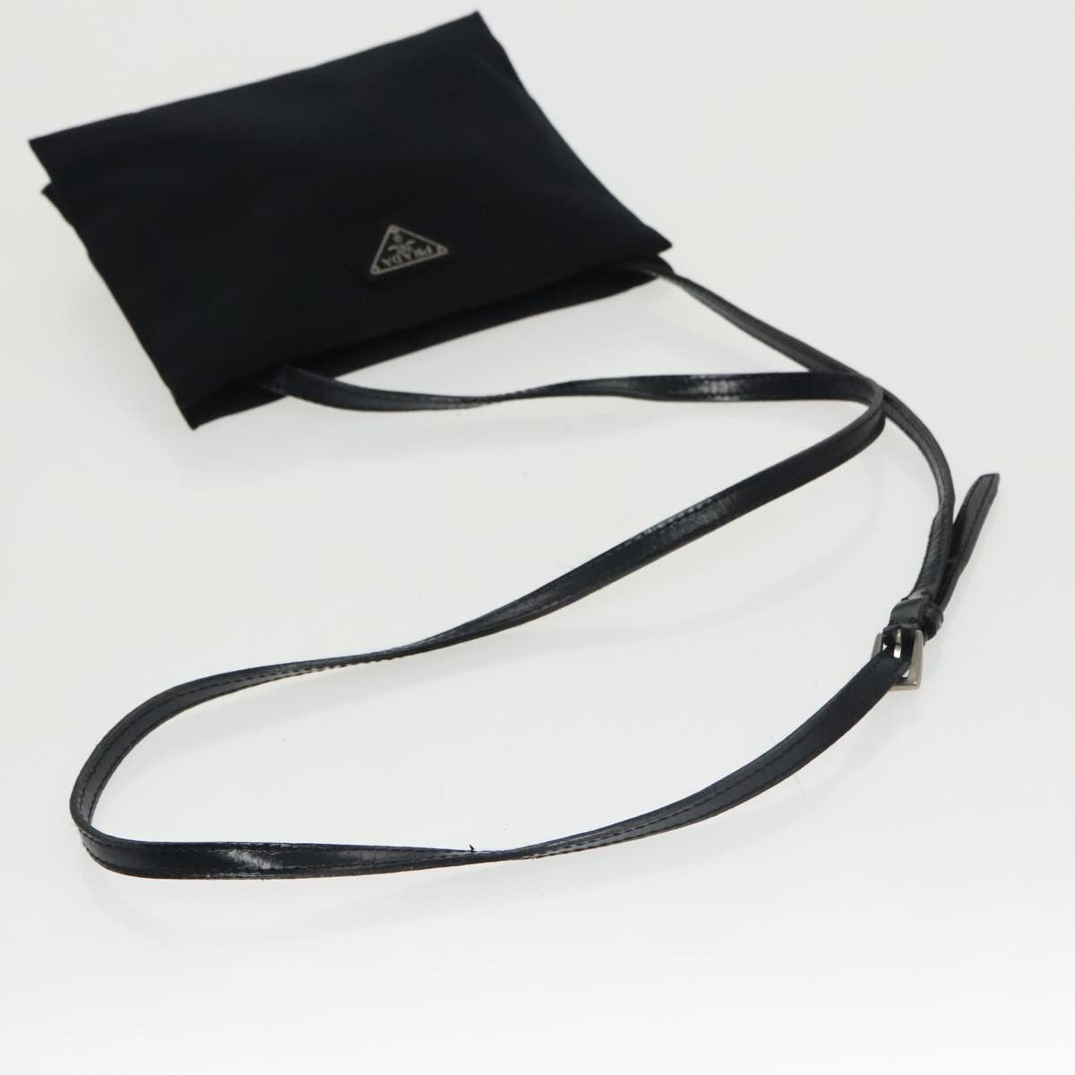 Prada Black Canvas Shoulder Bag (Pre-Owned) Size ONE SIZE - 4 Thumbnail
