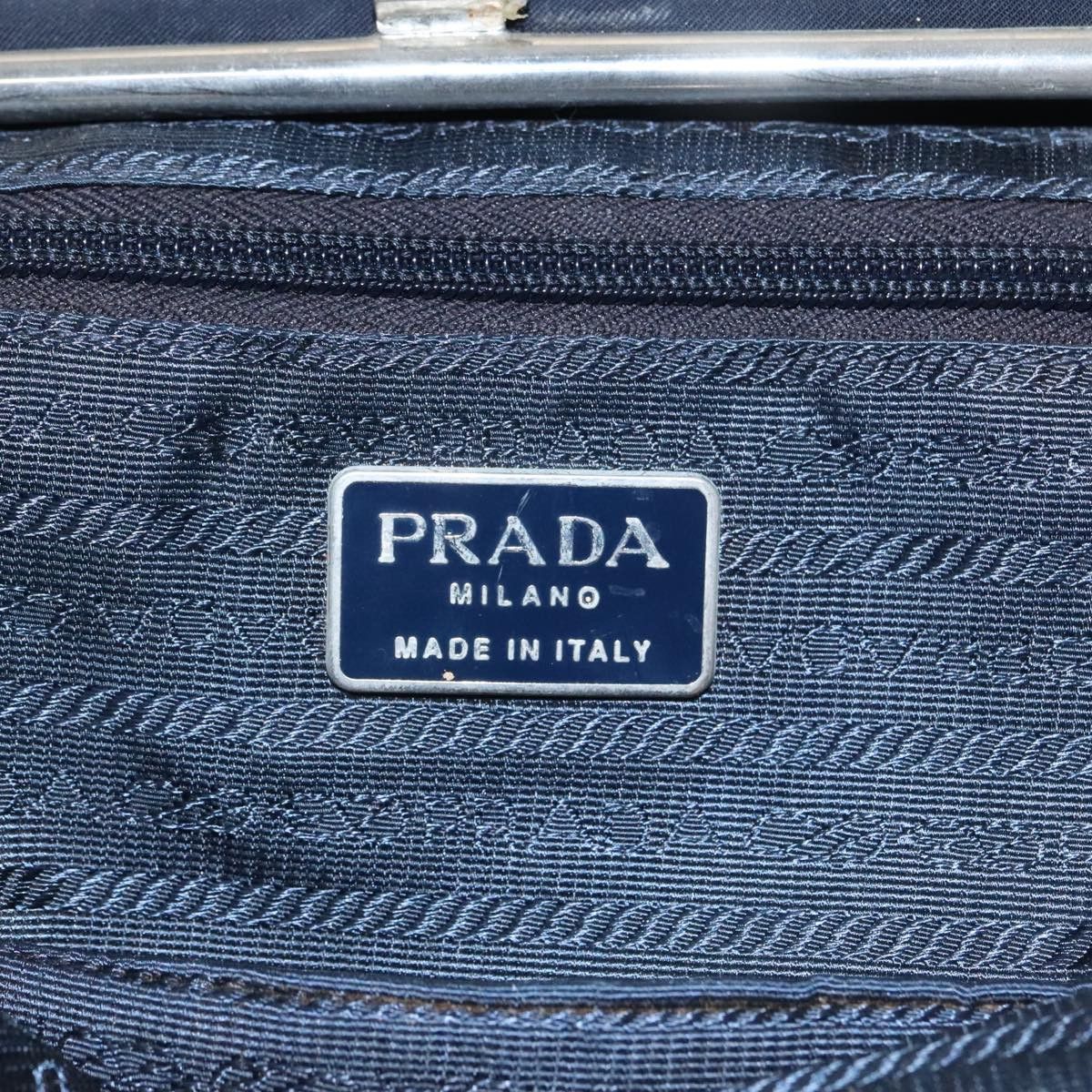 Prada Black Canvas Shoulder Bag (Pre-Owned) Size ONE SIZE - 8 Thumbnail