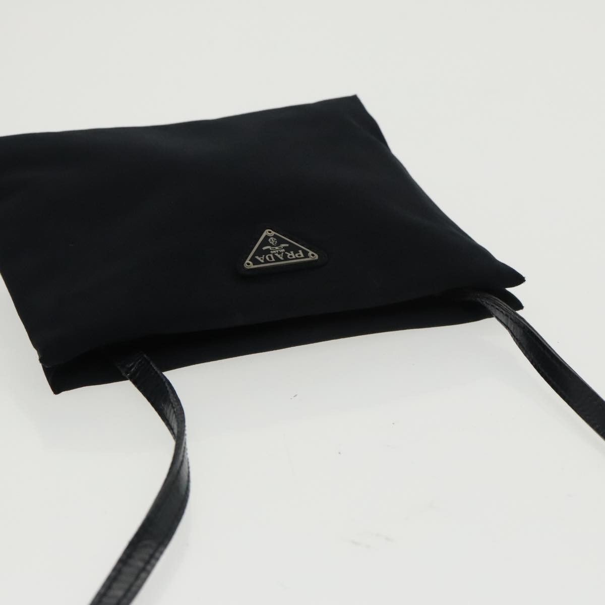 Prada Black Canvas Shoulder Bag (Pre-Owned) Size ONE SIZE - 12 Thumbnail