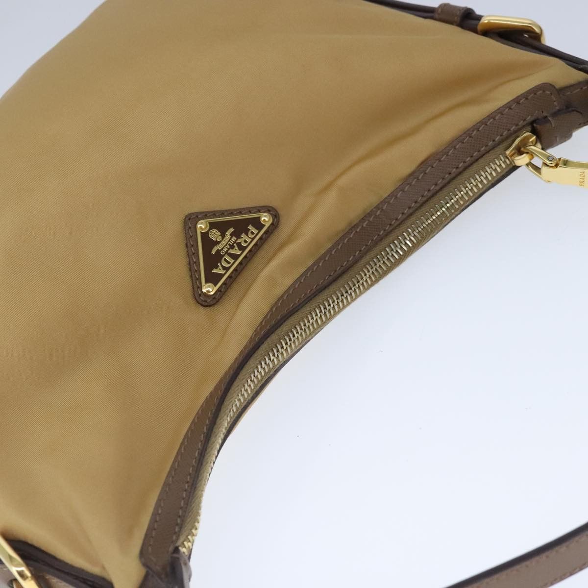 Prada Re-Nylon Beige Synthetic Shoulder Bag (Pre-Owned) Size ONE SIZE - 14 Thumbnail