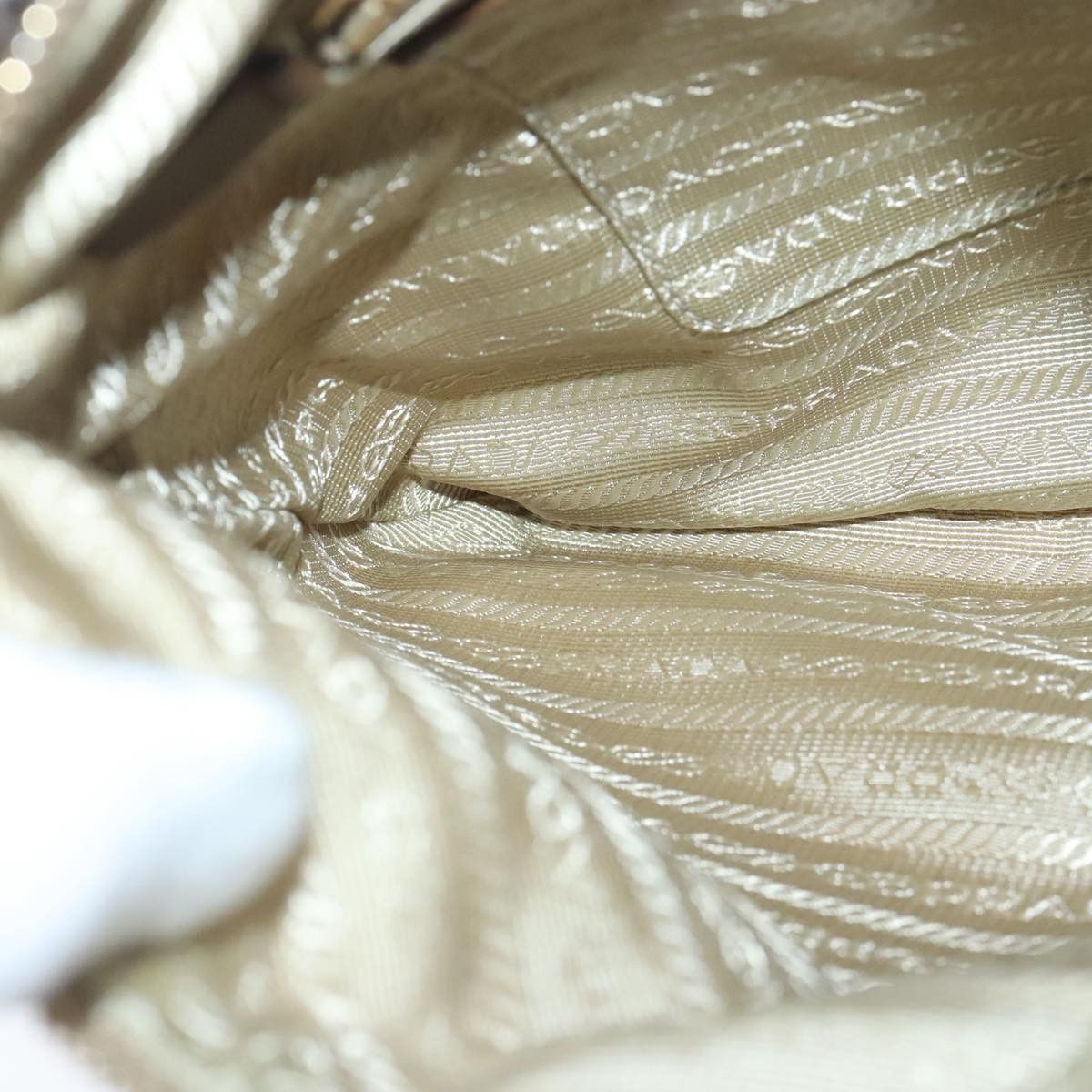 Prada Re-Nylon Beige Synthetic Shoulder Bag (Pre-Owned) Size ONE SIZE - 13 Thumbnail
