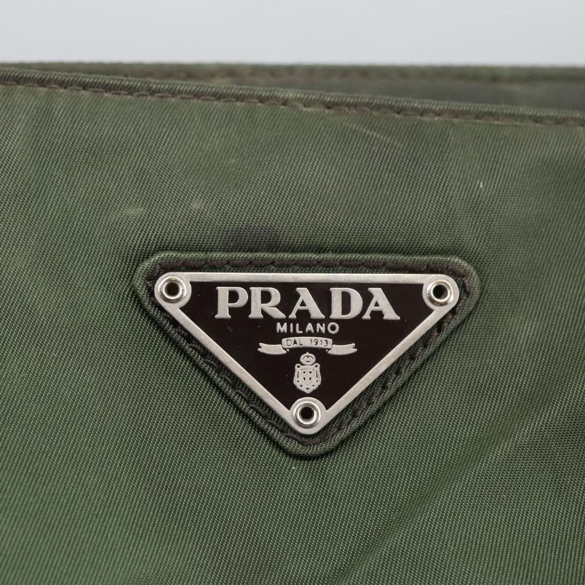 Prada Tessuto Khaki Canvas Handbag (Pre-Owned) Size ONE SIZE - 20 Thumbnail