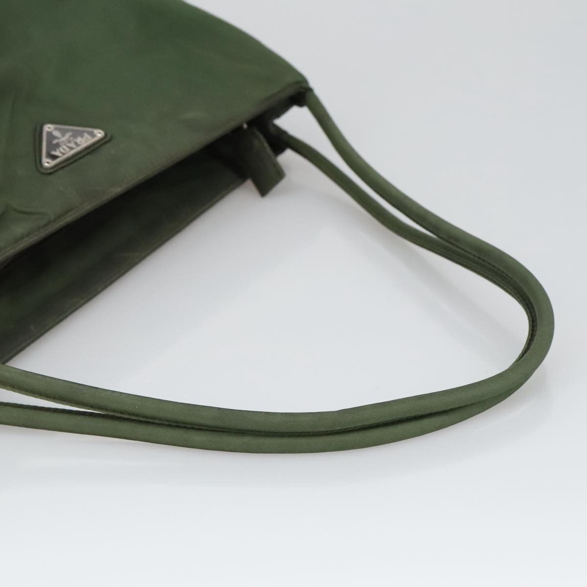 Prada Tessuto Khaki Canvas Handbag (Pre-Owned) Size ONE SIZE - 4 Thumbnail