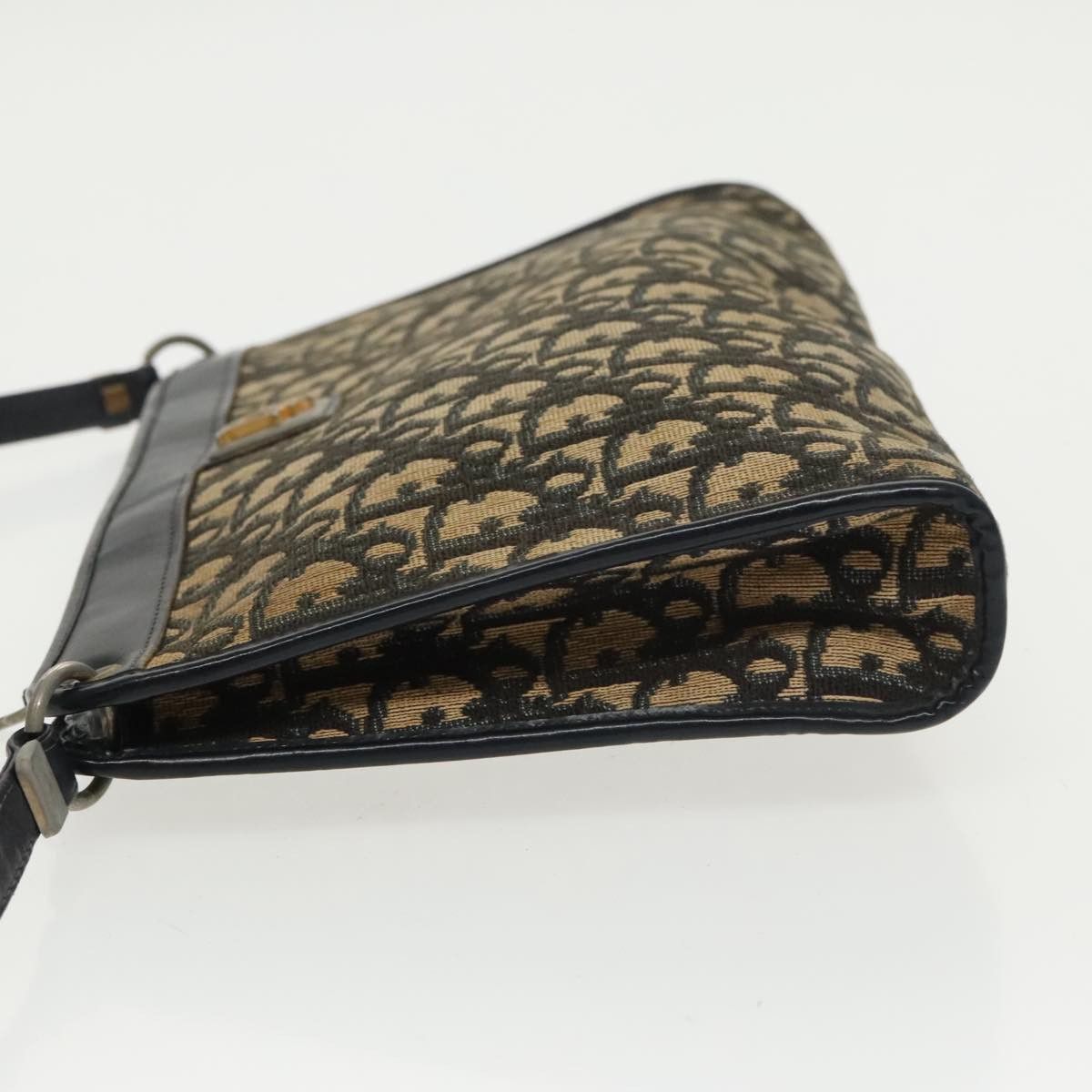 Dior Trotter Navy Canvas Shoulder Bag (Pre-Owned) Size ONE SIZE - 11 Thumbnail