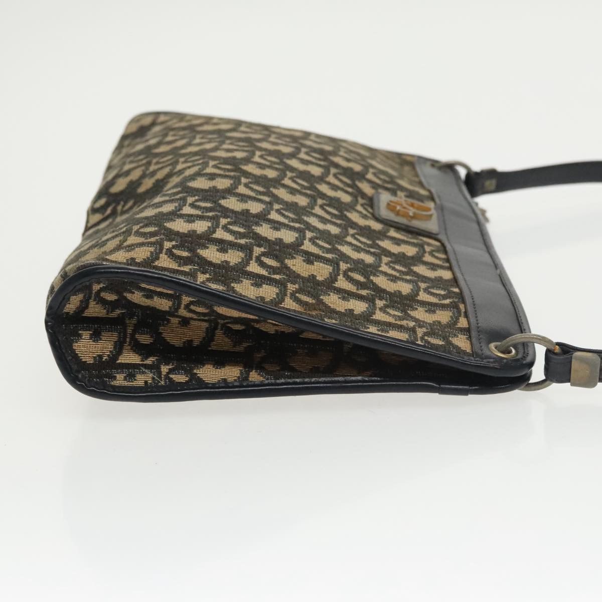 Dior Trotter Navy Canvas Shoulder Bag (Pre-Owned) Size ONE SIZE - 3 Thumbnail