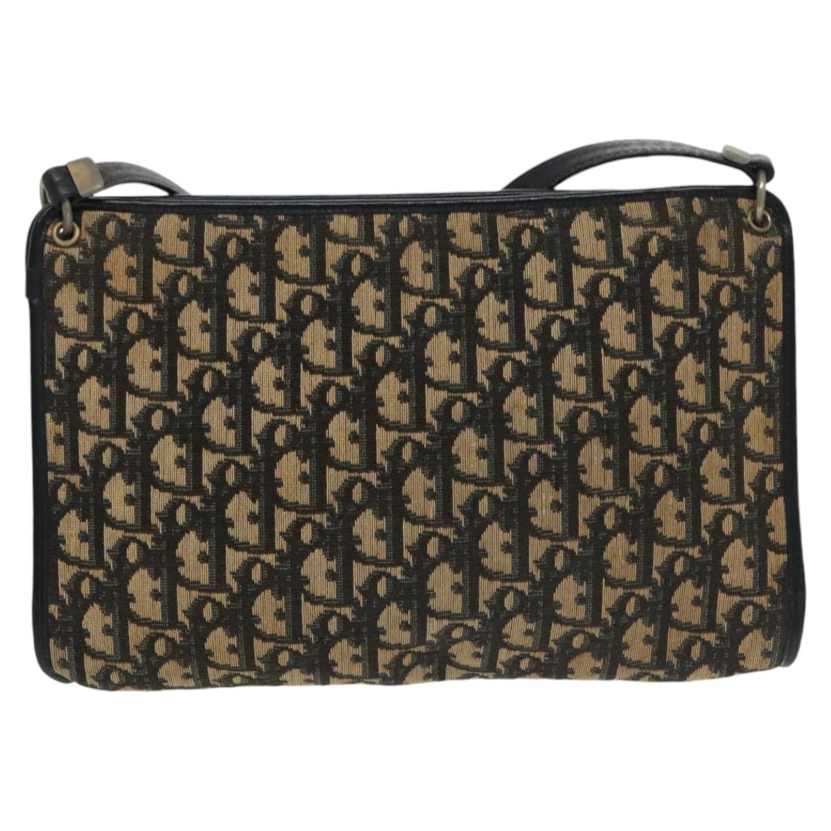 Dior Trotter Navy Canvas Shoulder Bag (Pre-Owned) Size ONE SIZE - 2 Thumbnail