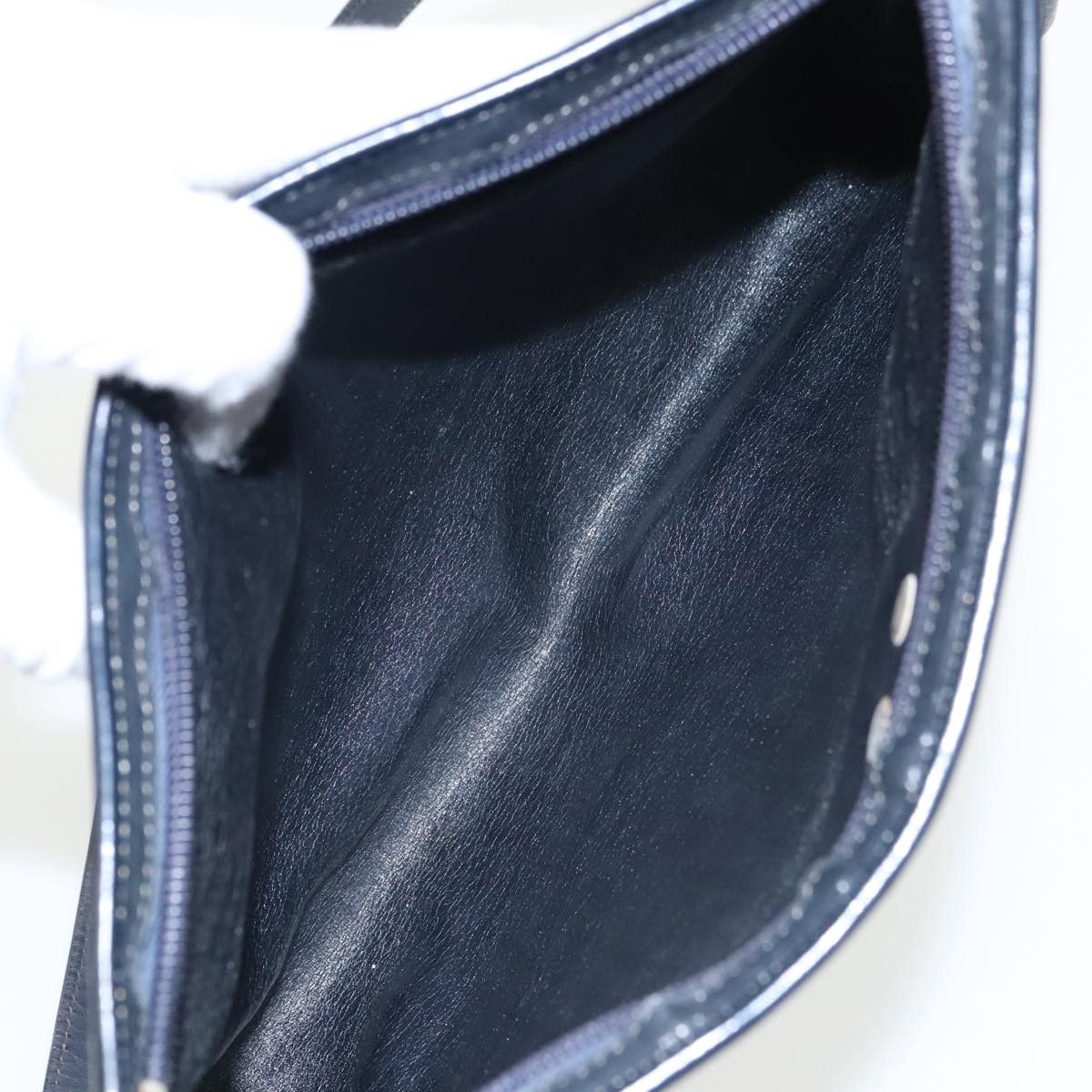 Dior Trotter Navy Canvas Shoulder Bag (Pre-Owned) Size ONE SIZE - 8 Thumbnail