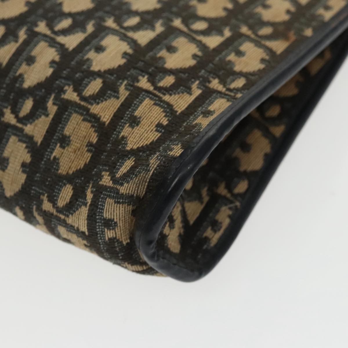 Dior Trotter Navy Canvas Shoulder Bag (Pre-Owned) Size ONE SIZE - 14 Thumbnail