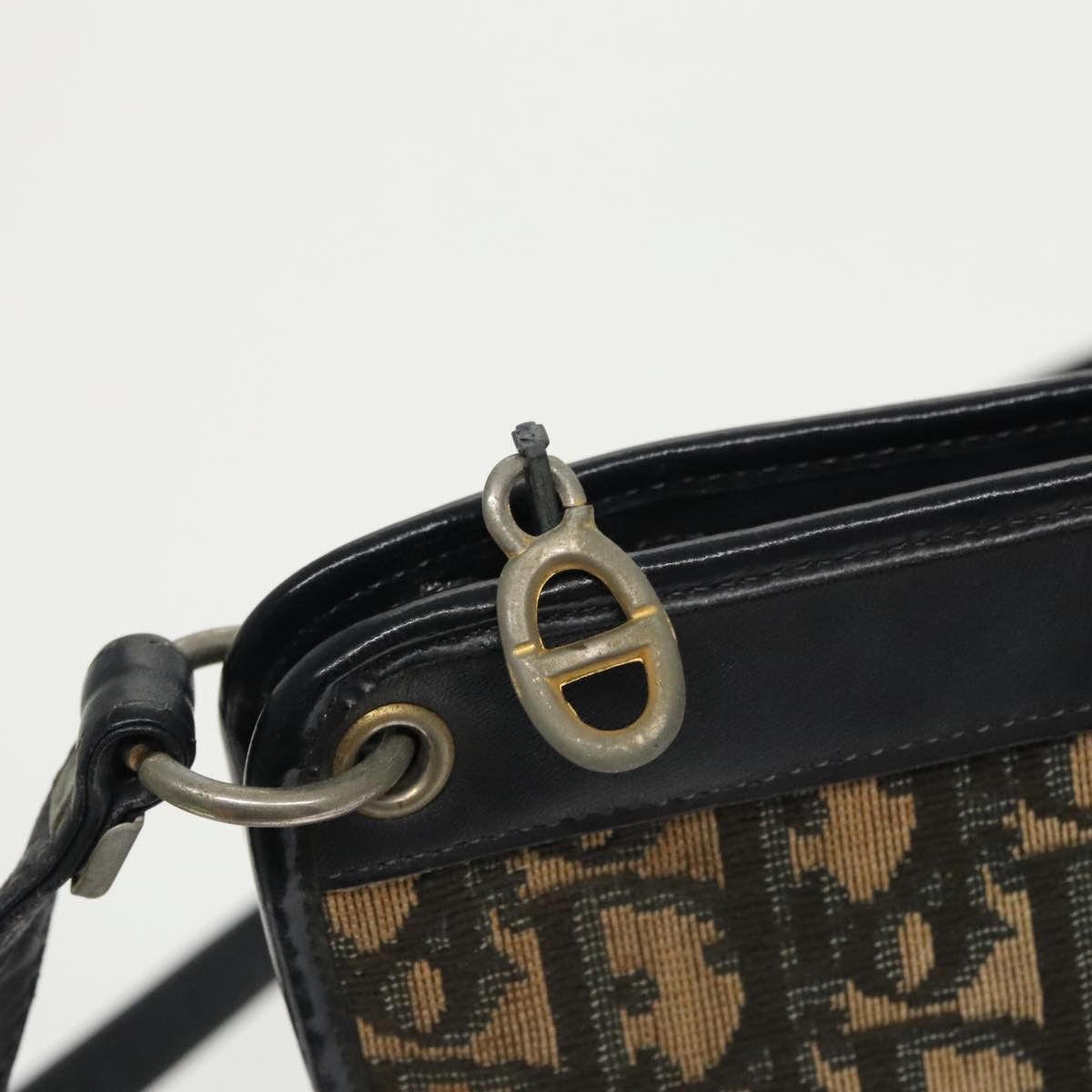 Dior Trotter Navy Canvas Shoulder Bag (Pre-Owned) Size ONE SIZE - 7 Thumbnail
