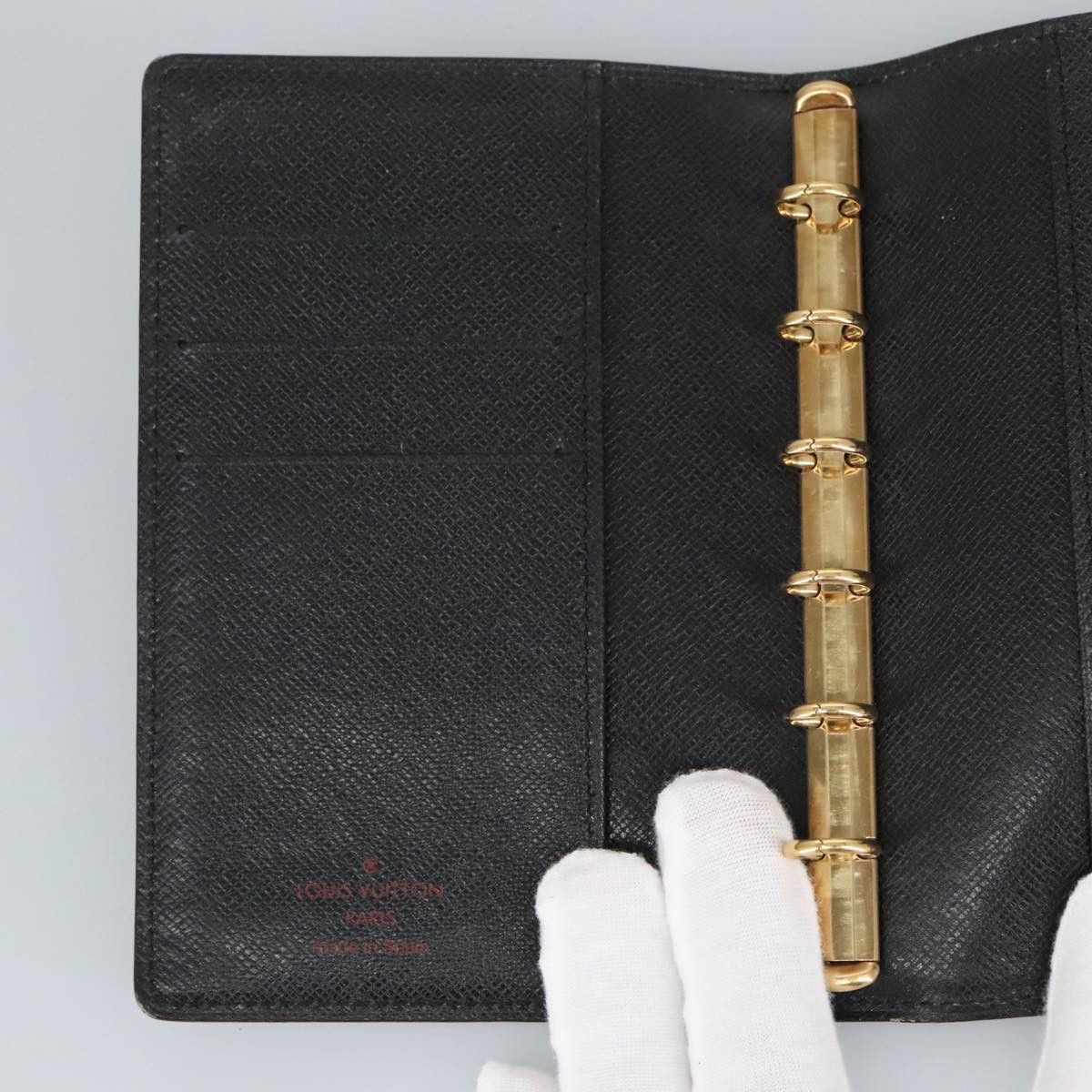 Louis Vuitton Agenda Cover Black Leather Wallet (Pre-Owned) Size ONE SIZE - 12 Thumbnail