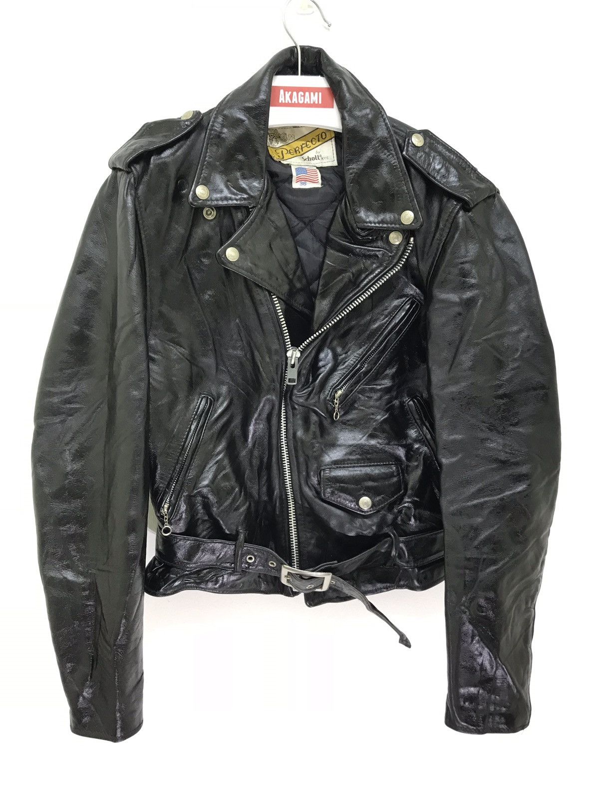 Schott Made in USA Vintage Schott Perfecto 618 Iconic Bikers Leather Jacket Grailed