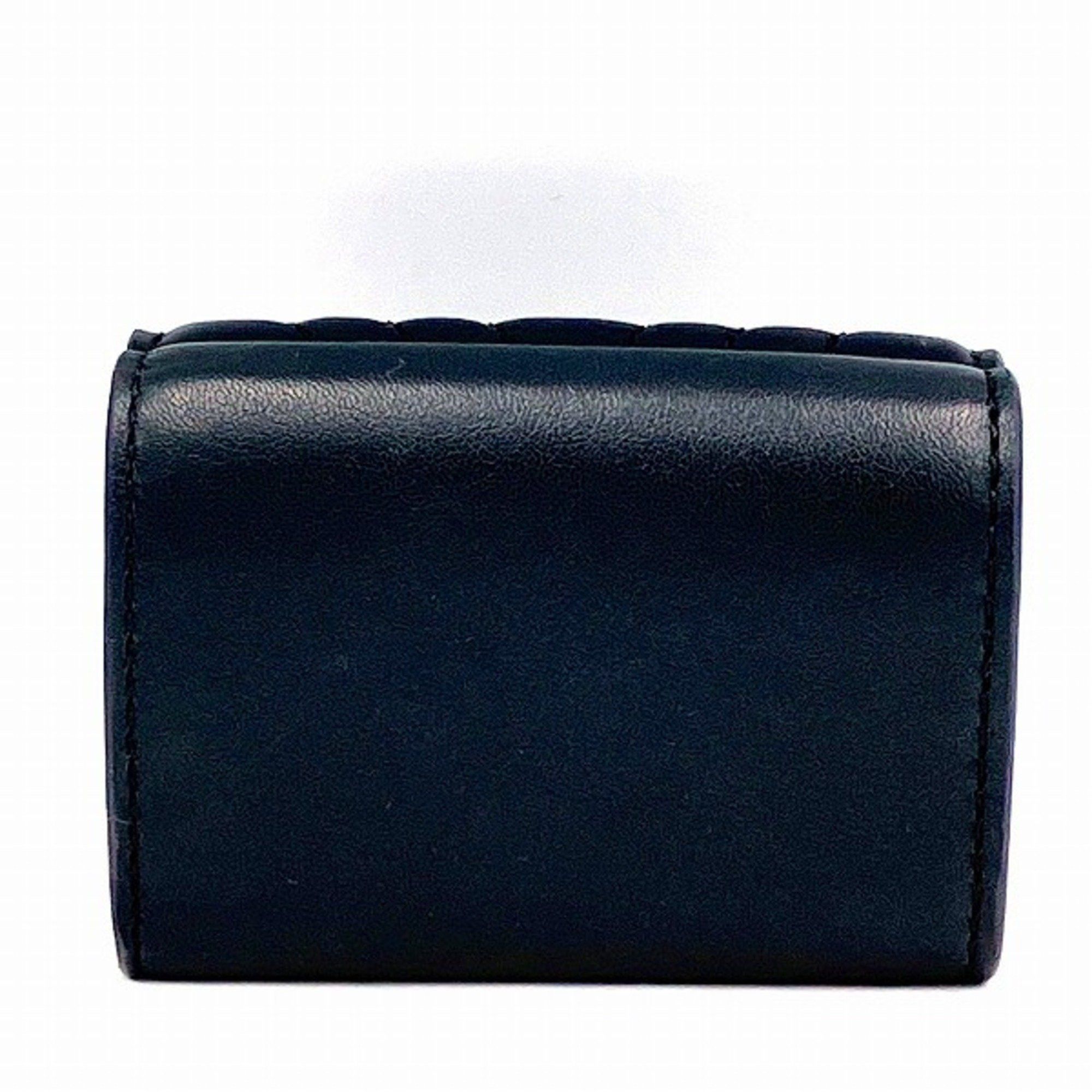 Stella McCartney Stella McCartney 529318 W8214 Black Quilted Star Tri-fold Wallet for Men and Women Size ONE SIZE - 9 Thumbnail