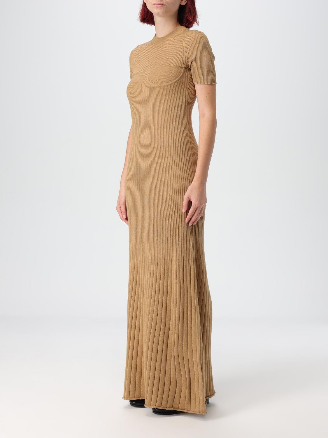 Max Mara Max Mara Dress Woman Beige Size L / US 10 / IT 46 - 3 Thumbnail