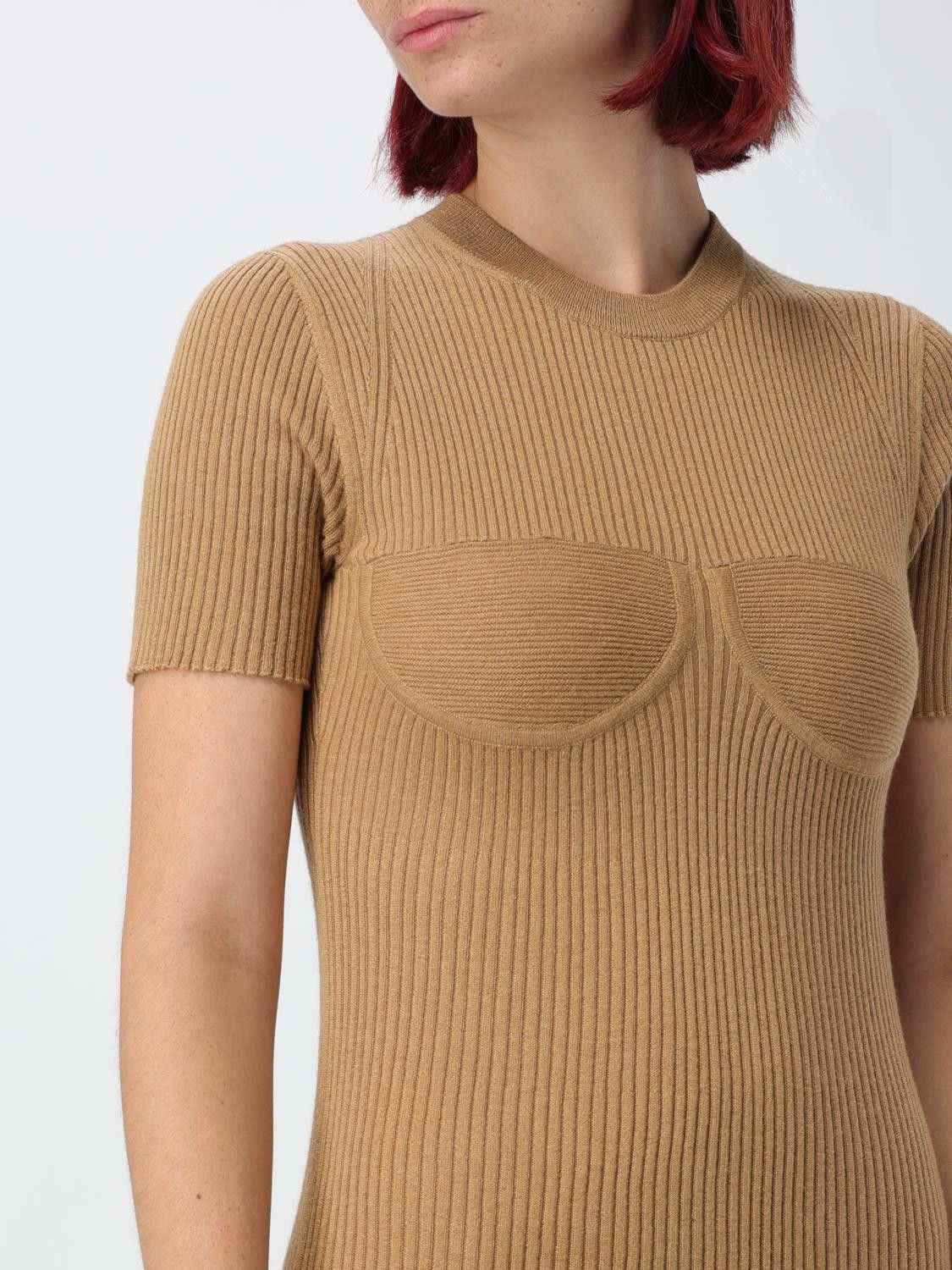 Max Mara Max Mara Dress Woman Beige Size L / US 10 / IT 46 - 4 Thumbnail