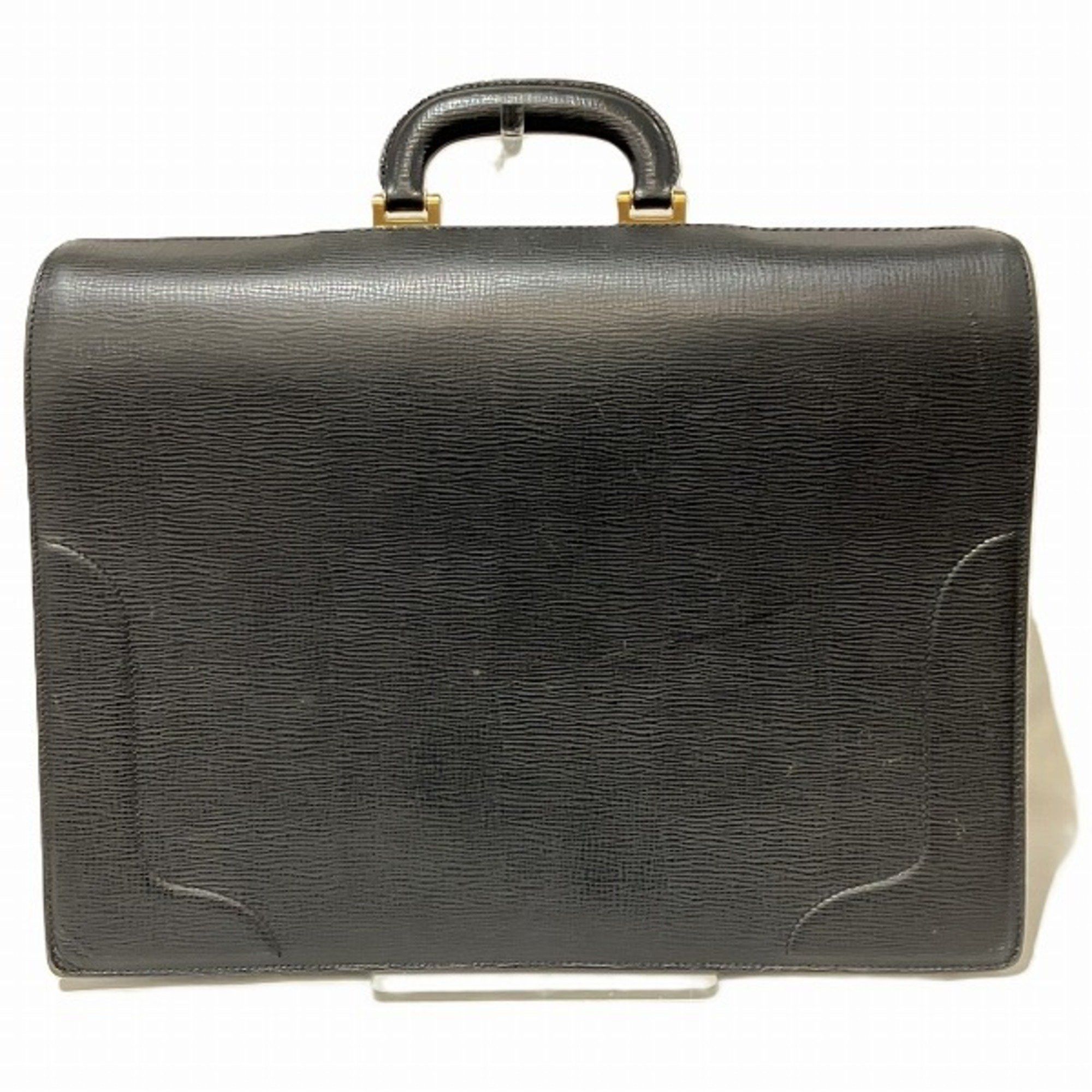 Burberry Burberry Black Leather Bag Handbag Doctor's Men's Size ONE SIZE - 2 Thumbnail