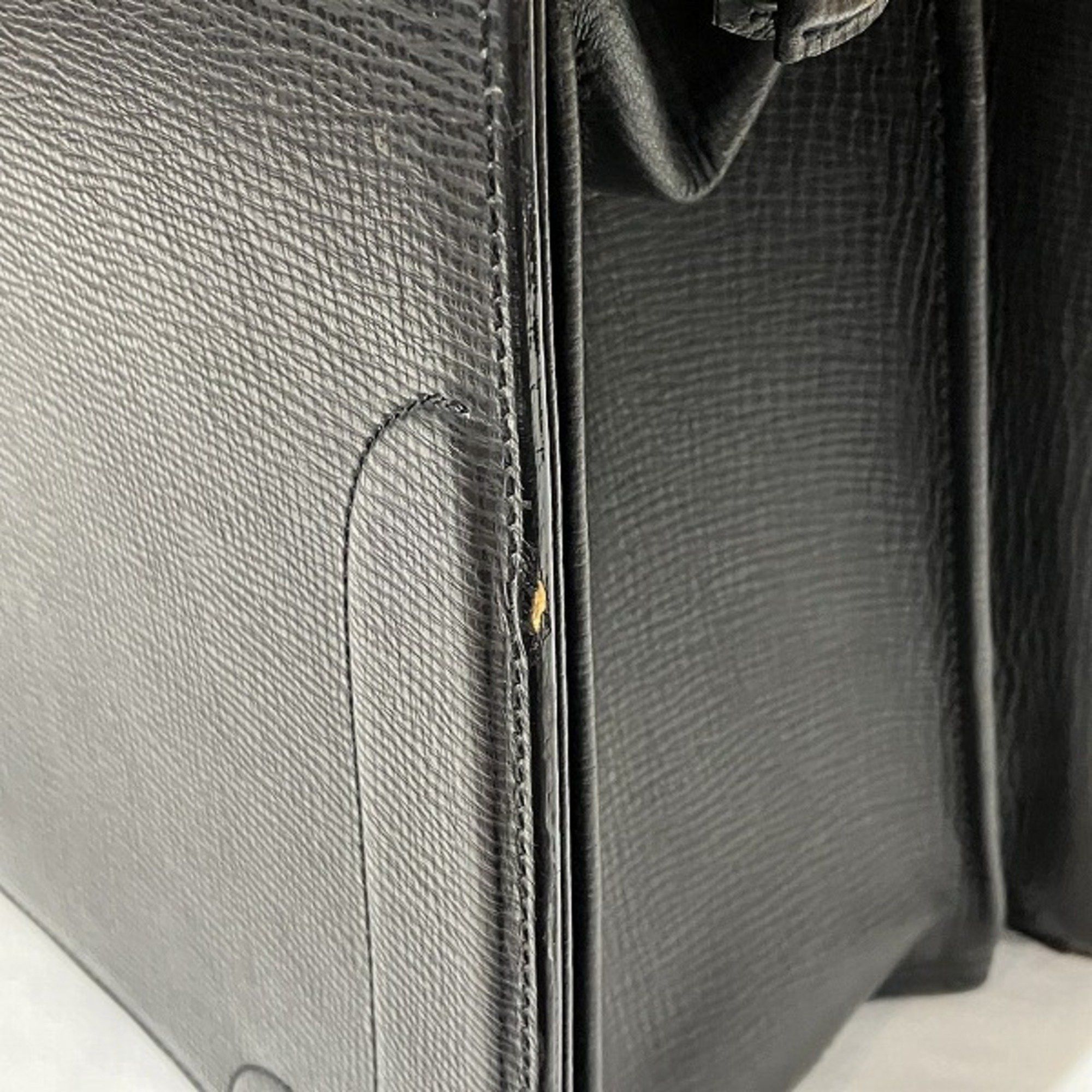Burberry Burberry Black Leather Bag Handbag Doctor's Men's Size ONE SIZE - 9 Thumbnail