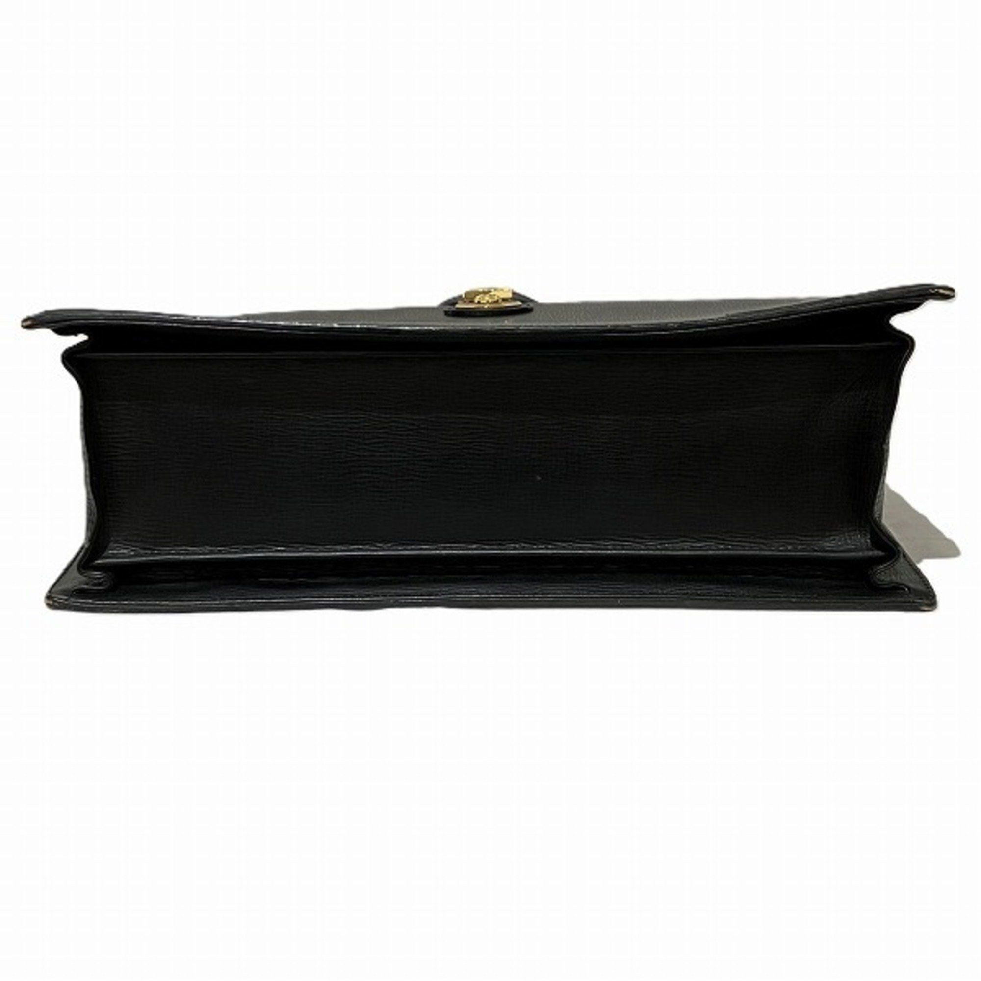 Burberry Burberry Black Leather Bag Handbag Doctor's Men's Size ONE SIZE - 3 Thumbnail
