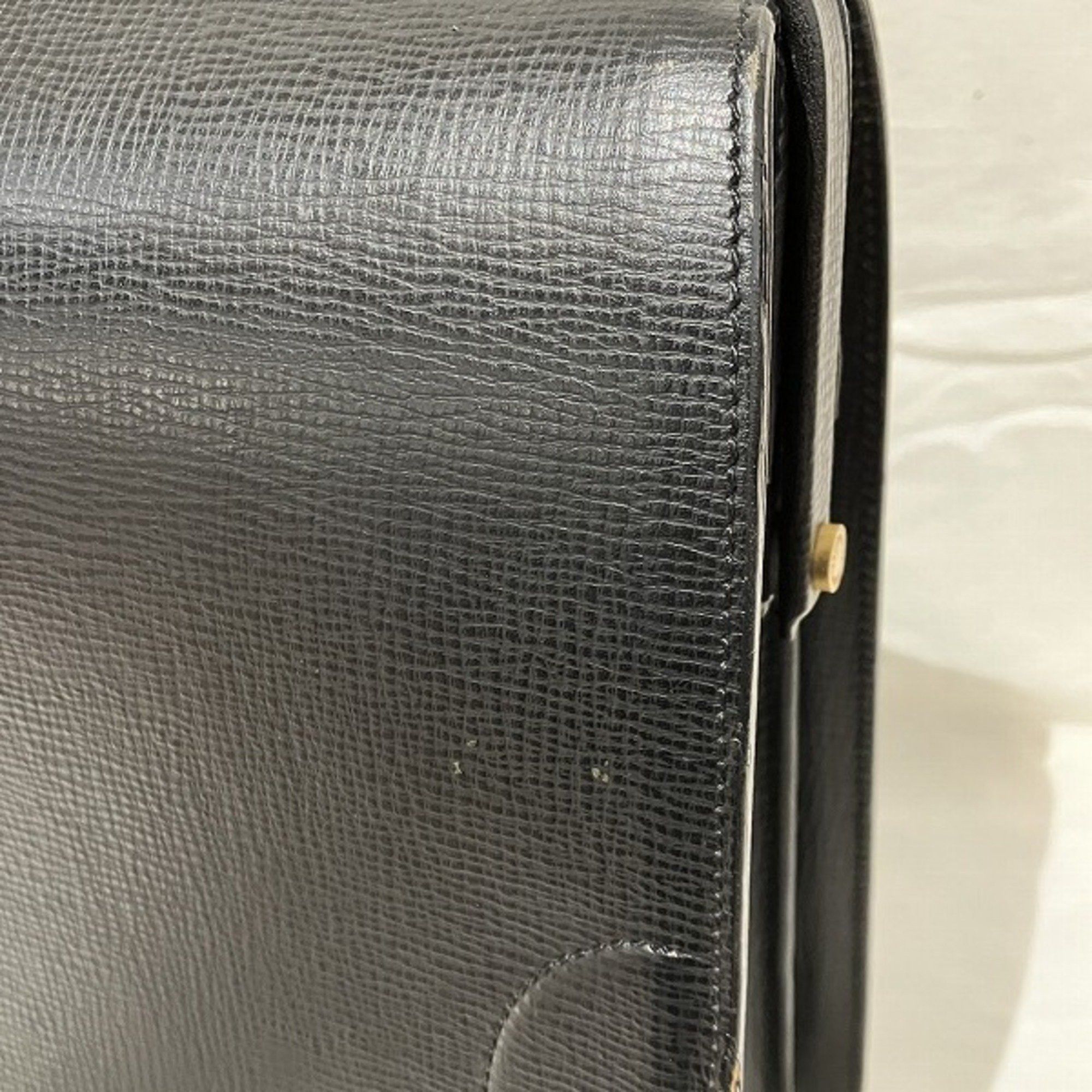 Burberry Burberry Black Leather Bag Handbag Doctor's Men's Size ONE SIZE - 8 Thumbnail