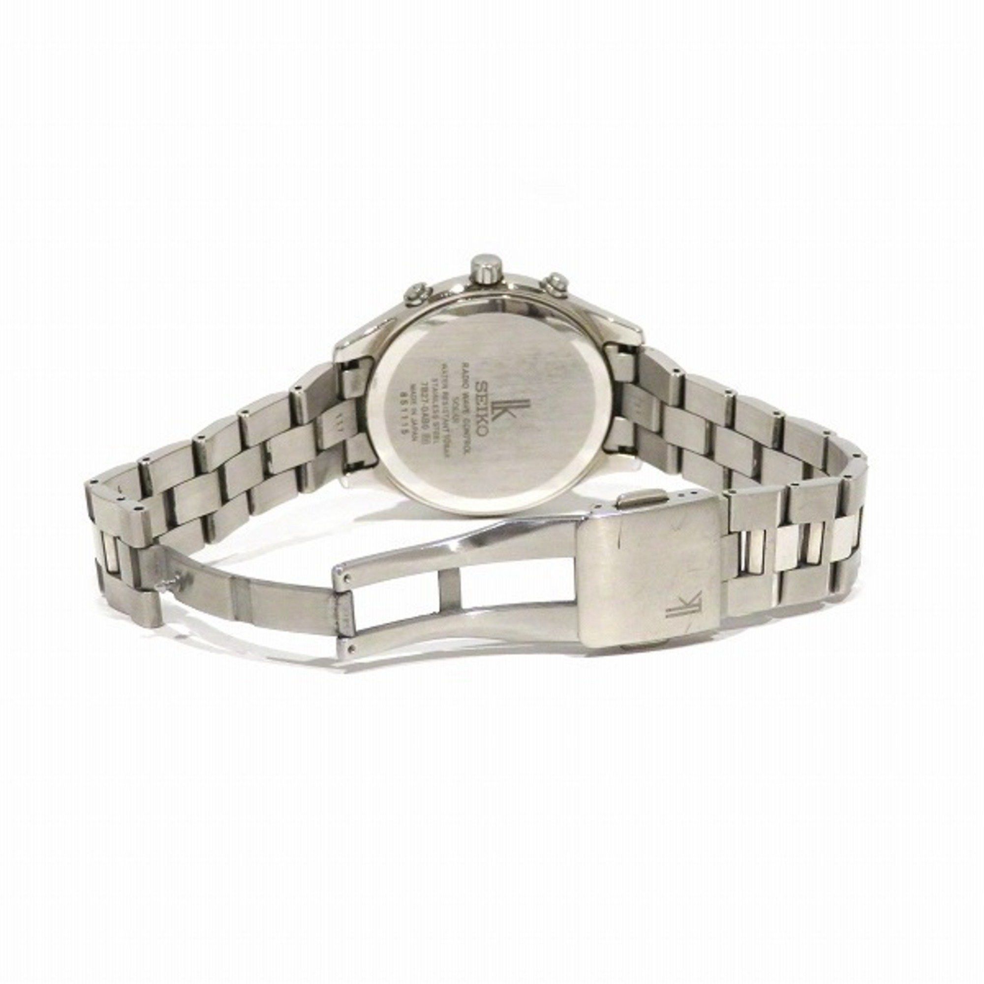 Seiko Seiko Lucia 7B27-0AB0 Radio Solar White Dial Date Watch Men's Size ONE SIZE - 7 Thumbnail