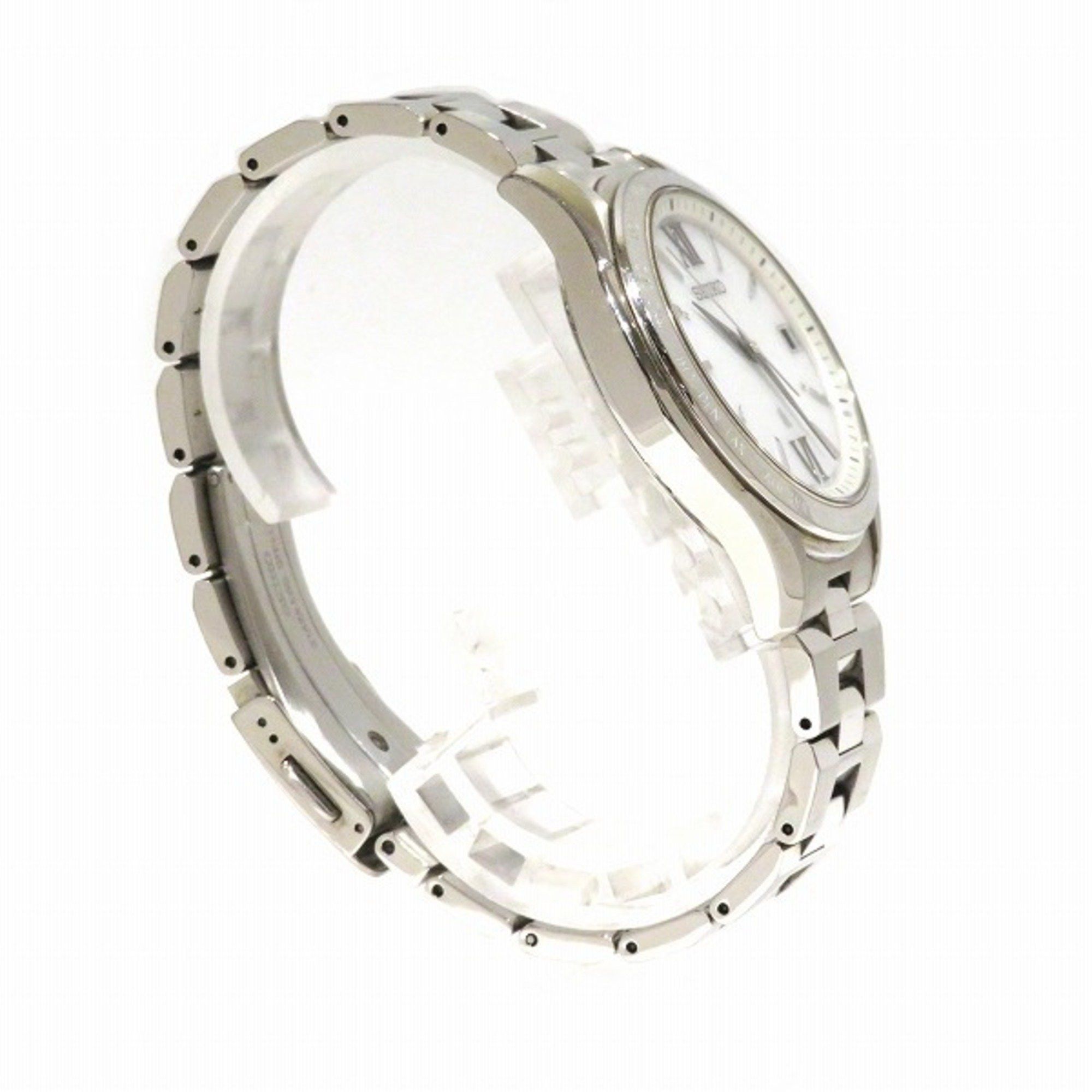 Seiko Seiko Lucia 7B27-0AB0 Radio Solar White Dial Date Watch Men's Size ONE SIZE - 3 Thumbnail