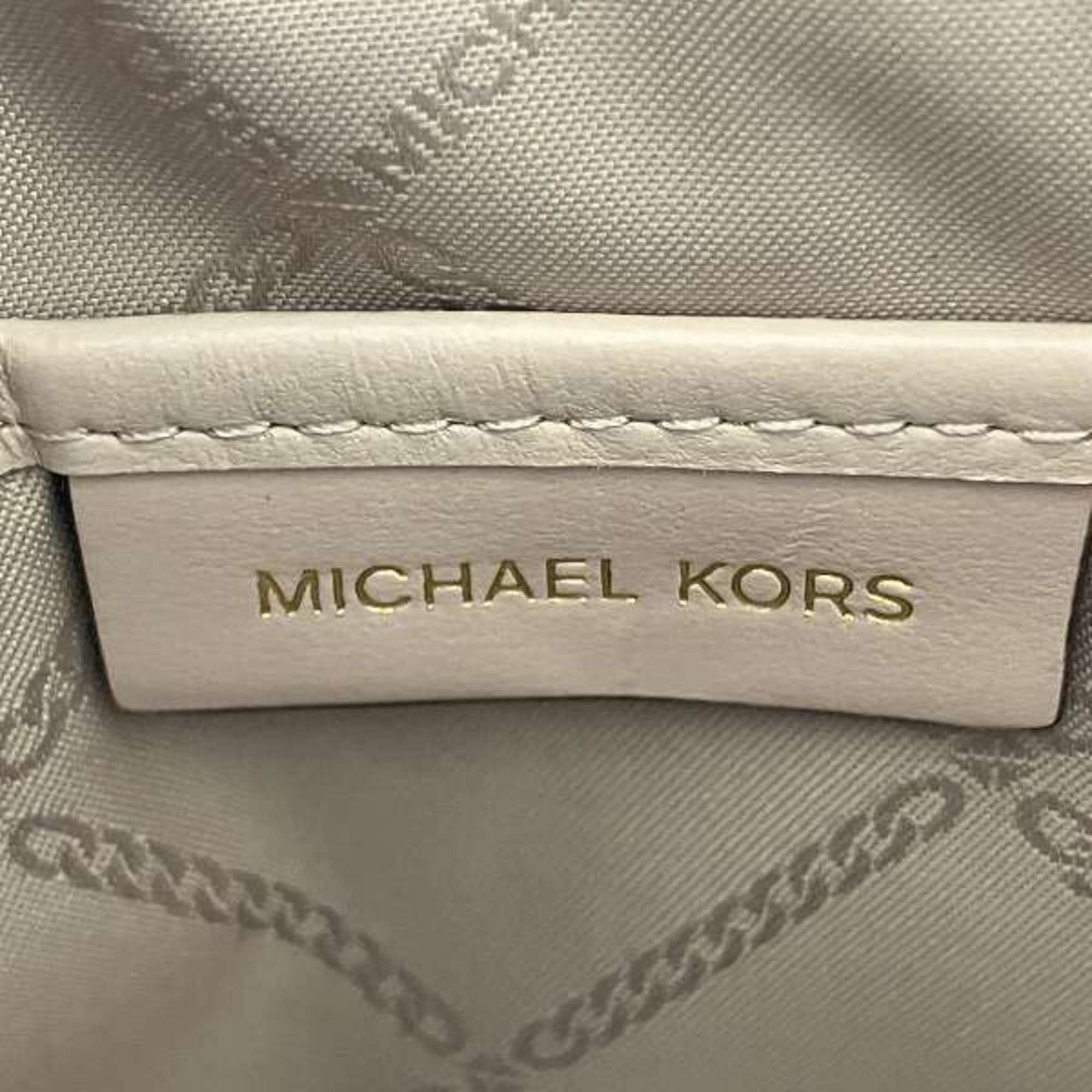 Michael Kors Michael Kors Ivory Leather Bag Clutch for Women Size ONE SIZE - 5 Thumbnail