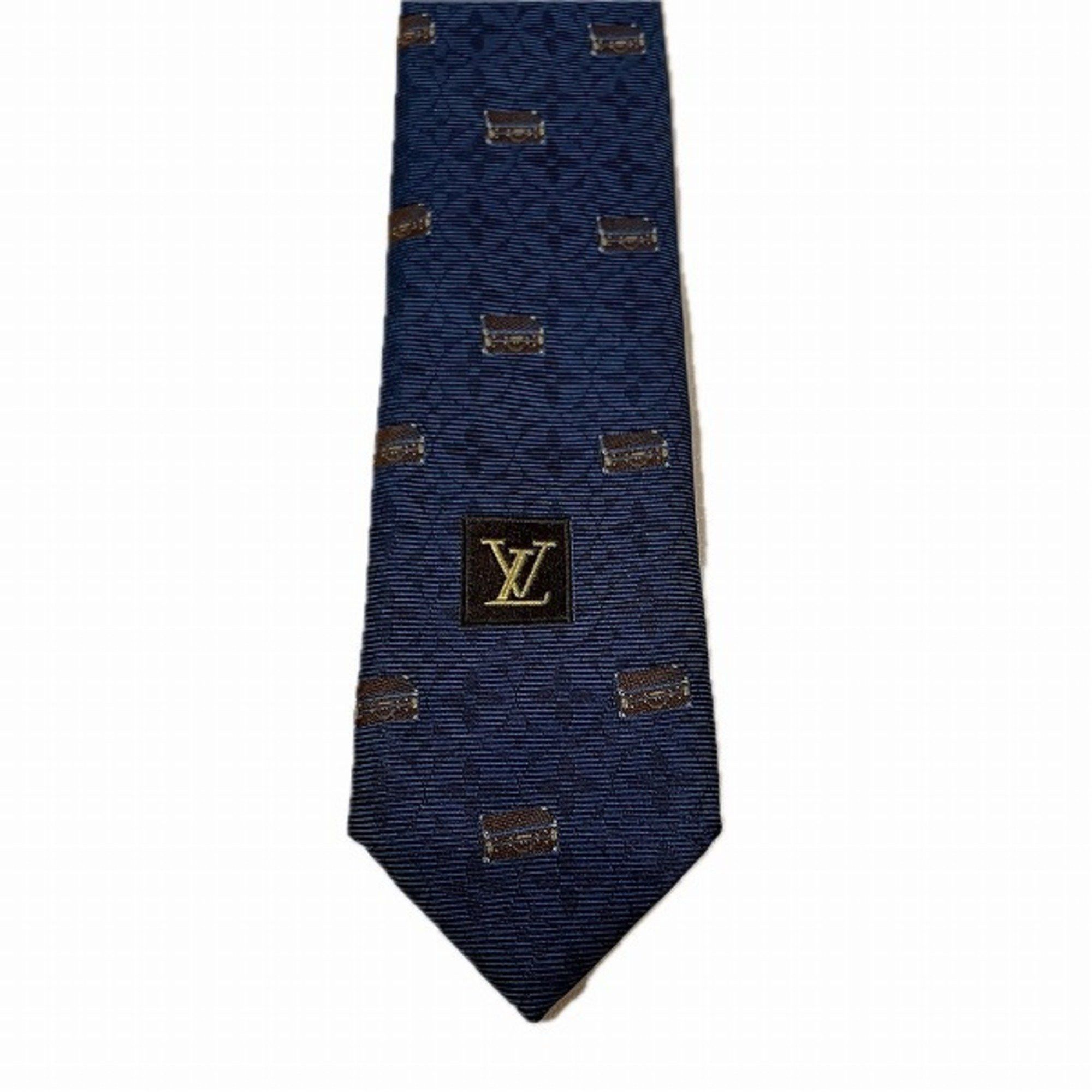 Louis Vuitton Louis Vuitton M73660 Trunk Embroidered Accessory Necktie Men's Size ONE SIZE - 4 Thumbnail