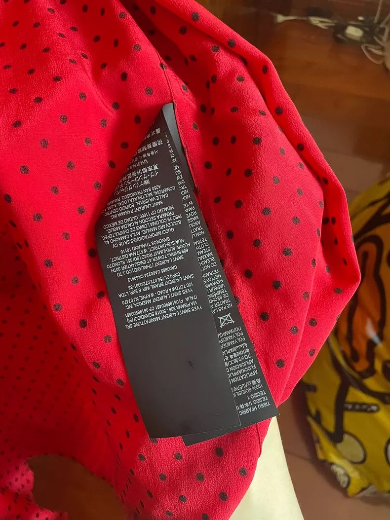Saint Laurent Paris Red spotted shirt