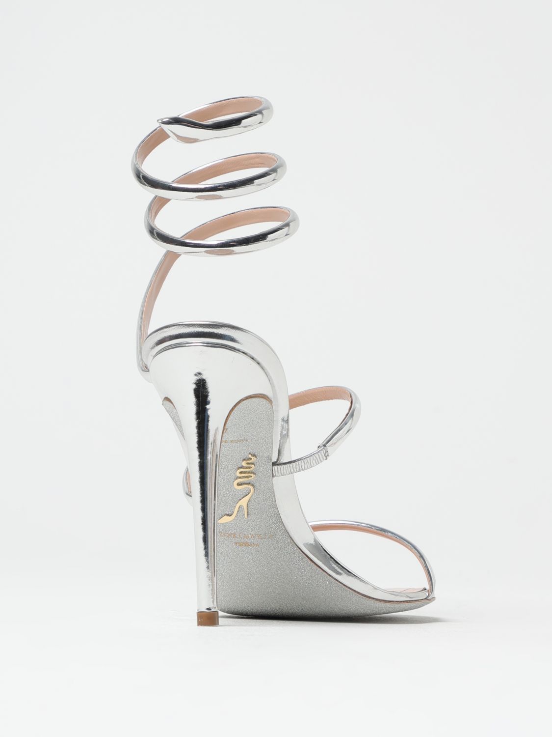 Rene Caovilla Rene Caovilla Heeled Sandal Woman Silver Size US 6 / IT 36 - 3 Thumbnail