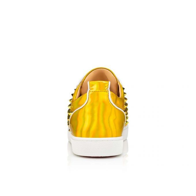 Christian Louboutin Rockstud Spike Patent Leather Sneakers Size US 12 / EU 45 - 3 Thumbnail