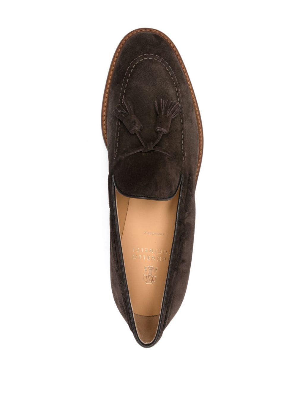 Brunello Cucinelli Tassel Detail Suede Loafer Shoes Size US 9.5 / EU 42-43 - 4 Thumbnail
