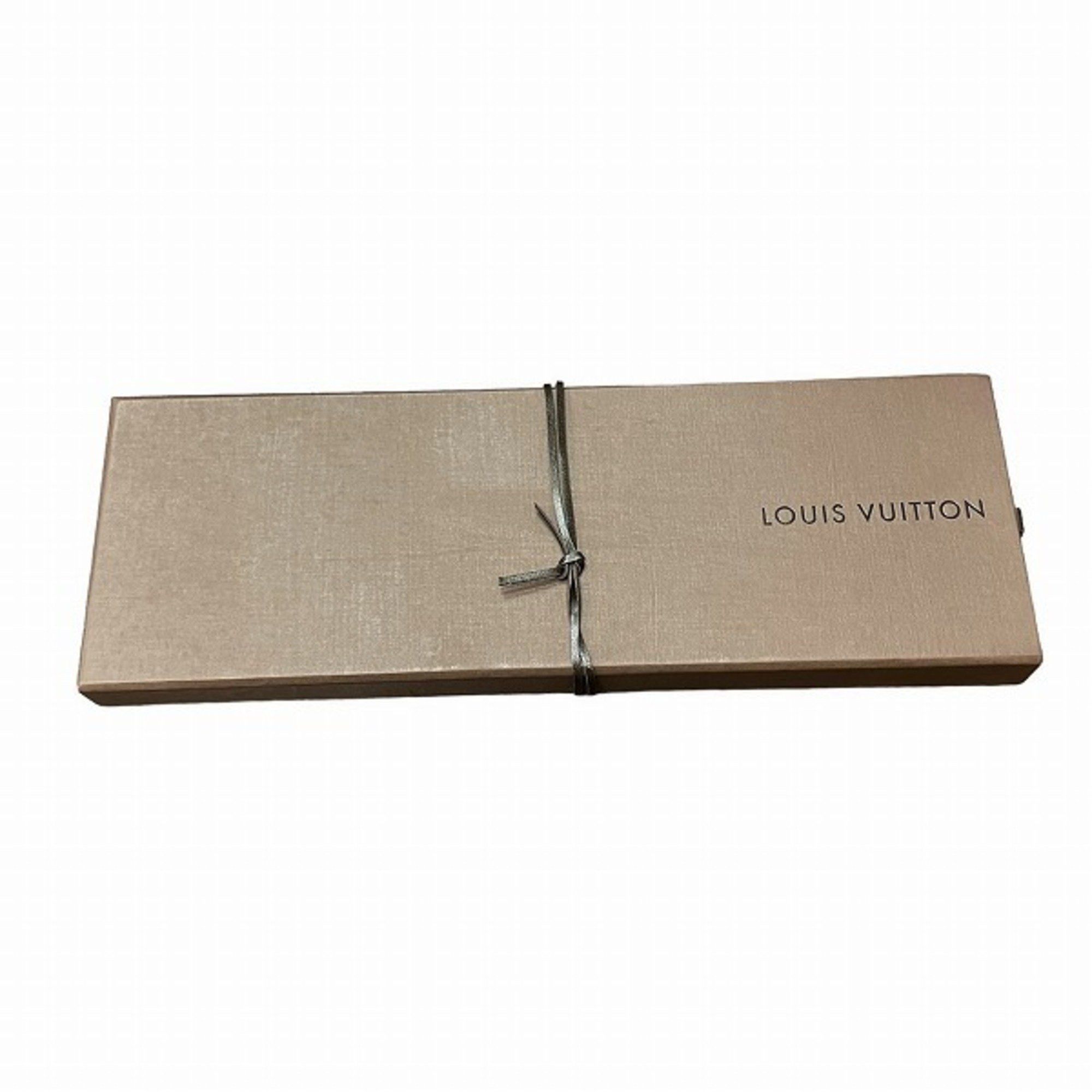 Louis Vuitton Louis Vuitton Striped Silk Navy x Grey Accessory Necktie Men's Size ONE SIZE - 3 Thumbnail