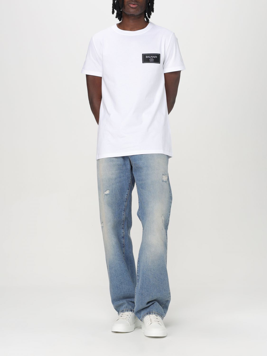 Balmain Balmain T-Shirt Men White Size US XL / EU 56 / 4 - 2 Thumbnail