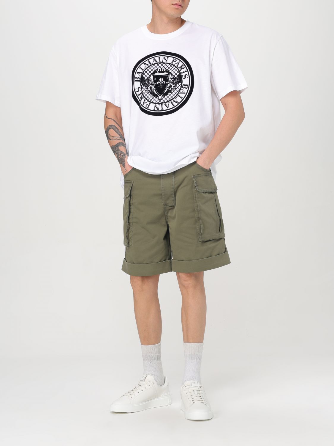 Balmain Balmain T-Shirt Men White Size US M / EU 48-50 / 2 - 2 Thumbnail
