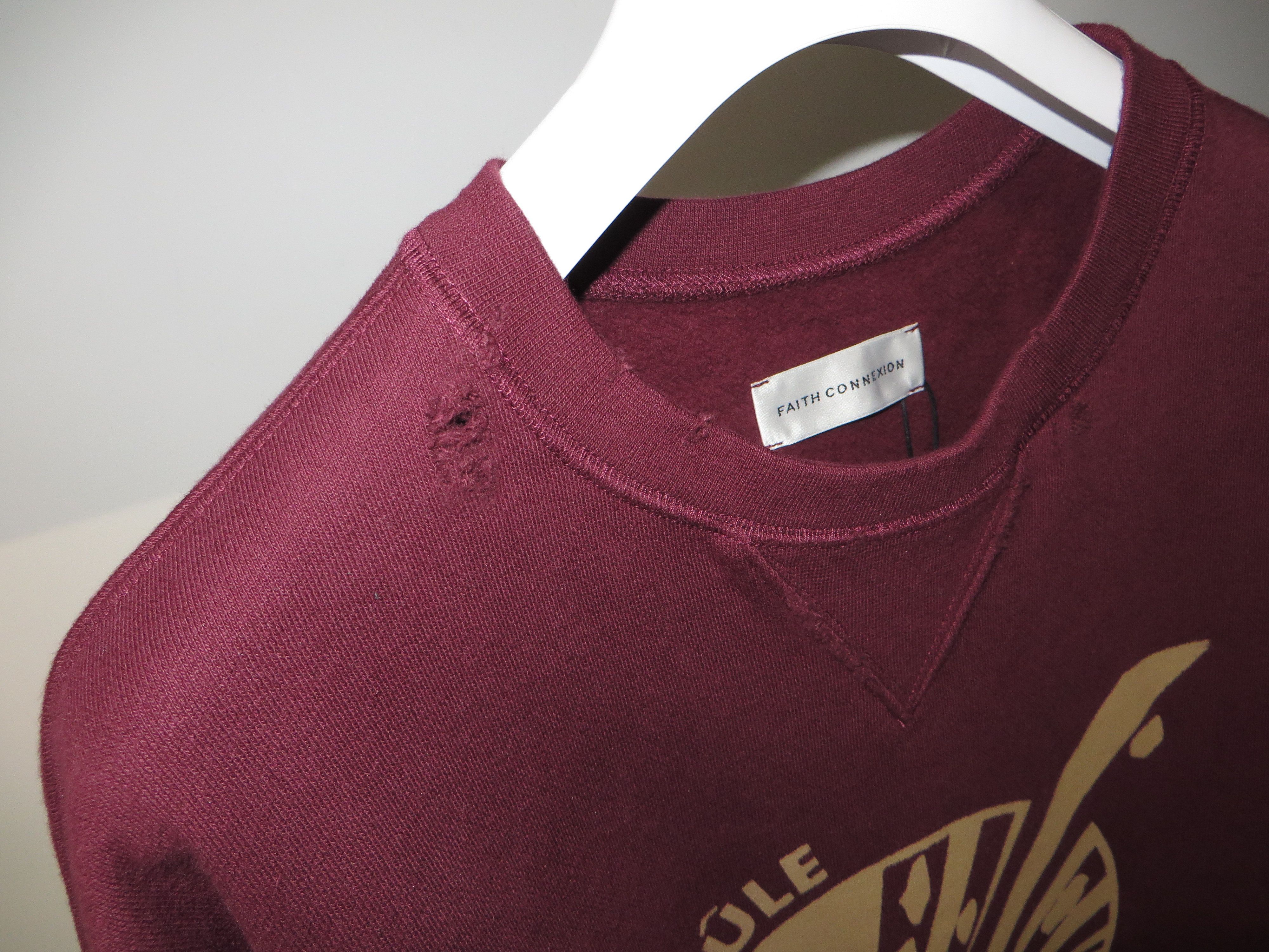 Faith Connexion Printed burgundy sweatshirt Size US XS / EU 42 / 0 - 13 Thumbnail