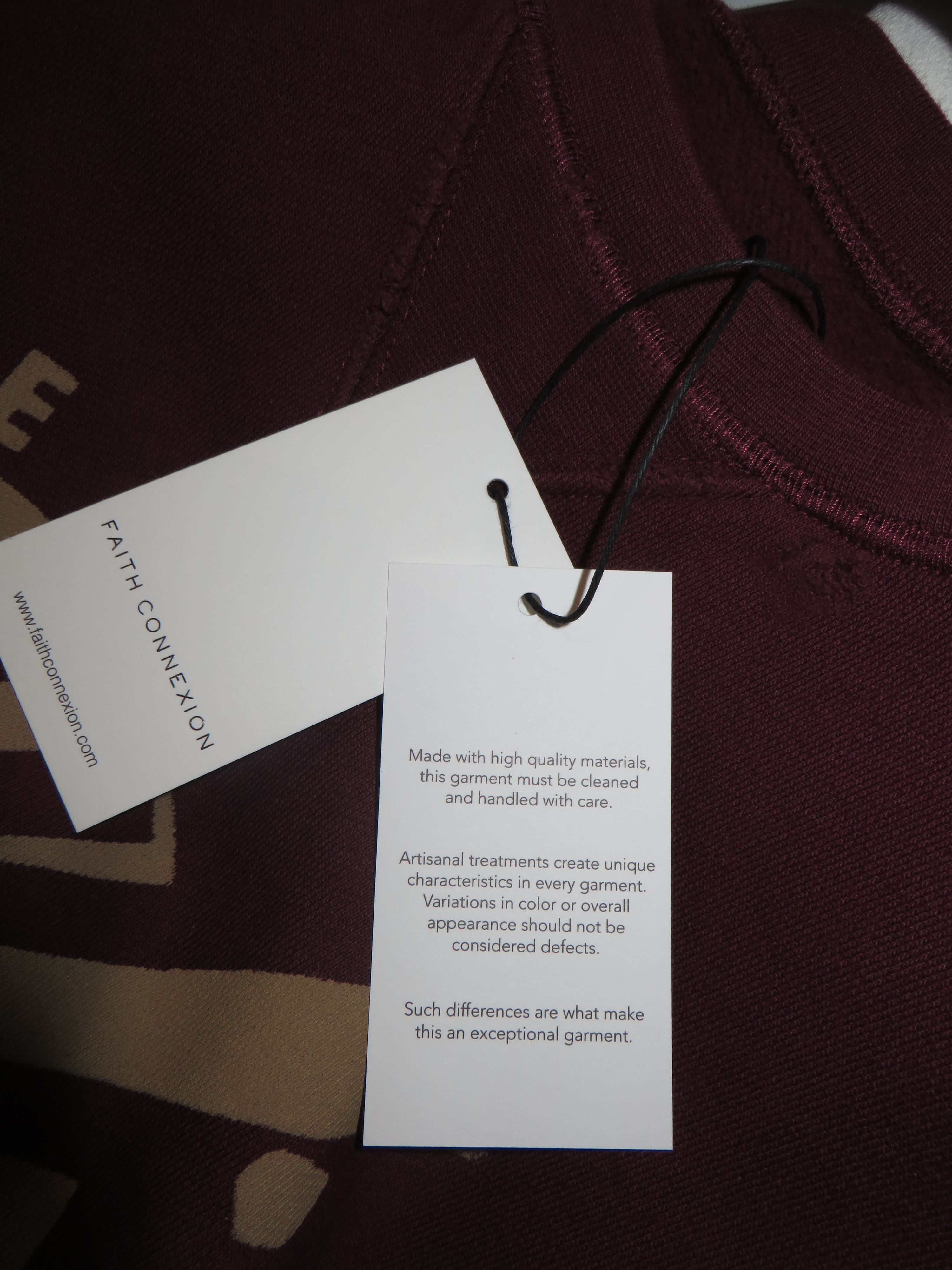 Faith Connexion Printed burgundy sweatshirt Size US XS / EU 42 / 0 - 11 Thumbnail