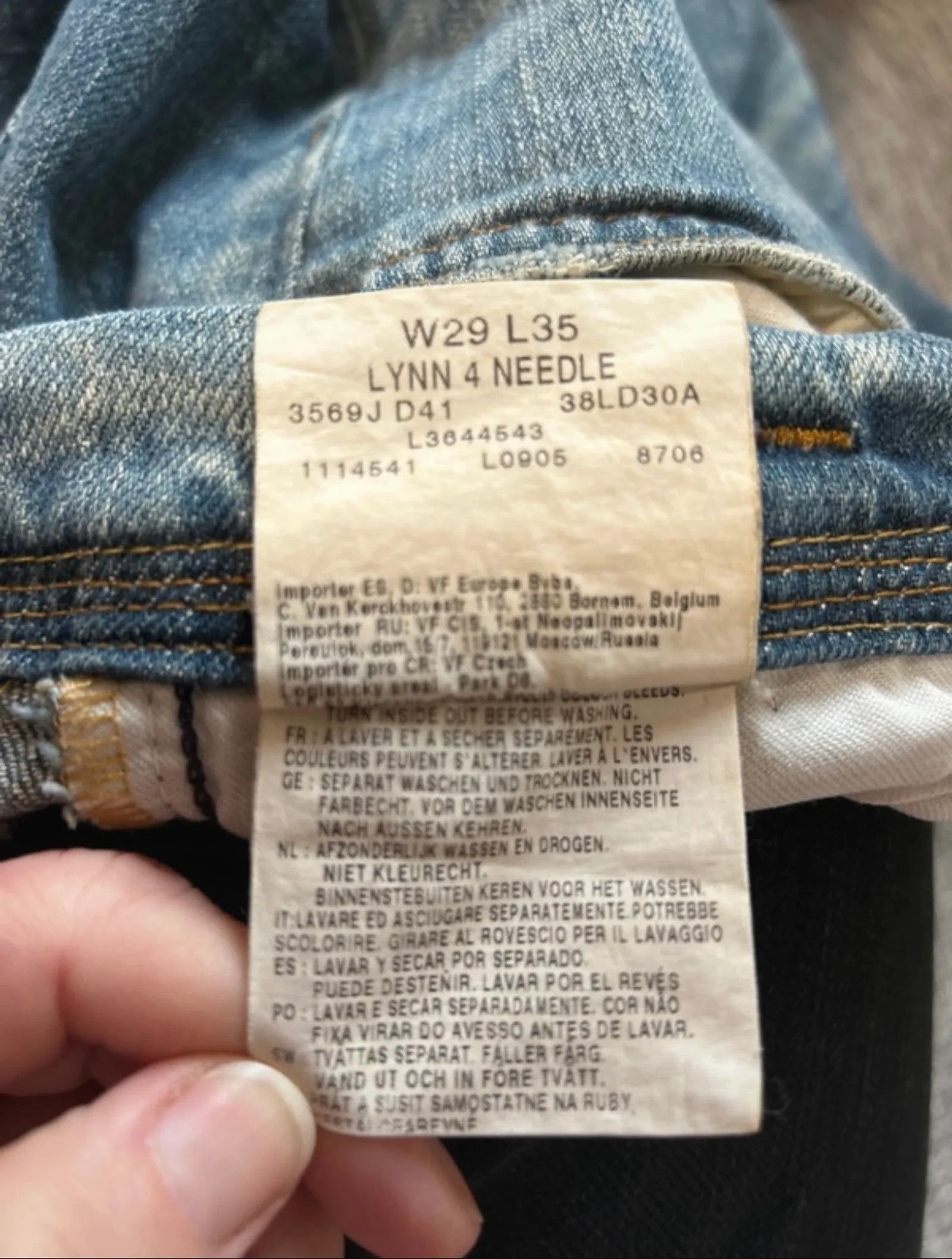 Lee Lee Lynn 4 needle Jeans Size 29" - 3 Thumbnail
