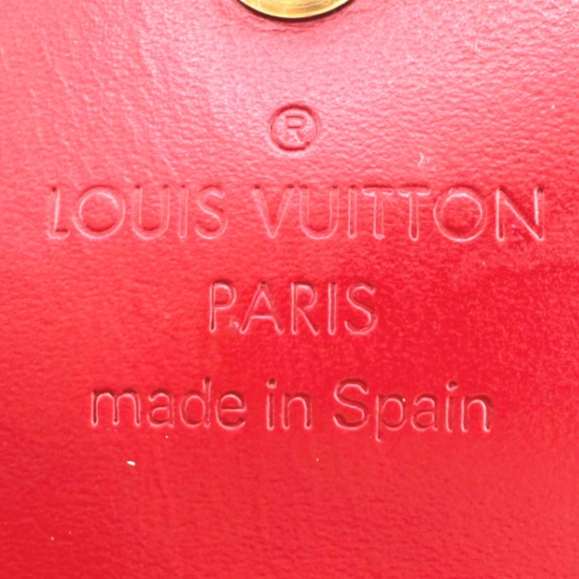 Louis Vuitton Louis Vuitton Key Case 4-Key Vernis Multicle 4 Monogram M91976 Pomme d'Amour LV Size ONE SIZE - 14 Thumbnail