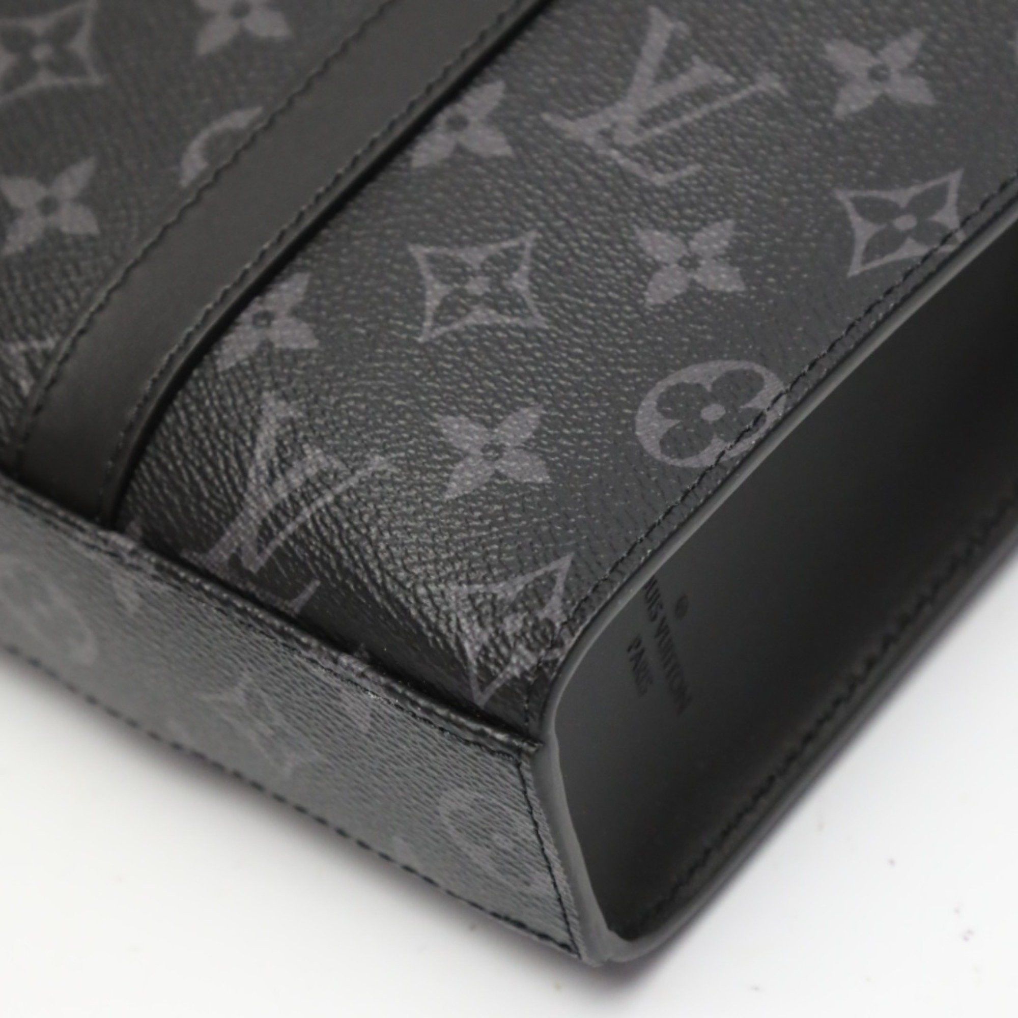 Louis Vuitton Louis Vuitton Tote Bag Shoulder Monogram Eclipse Sac Plat Cross Canvas M46456 Black LV Size ONE SIZE - 8 Thumbnail