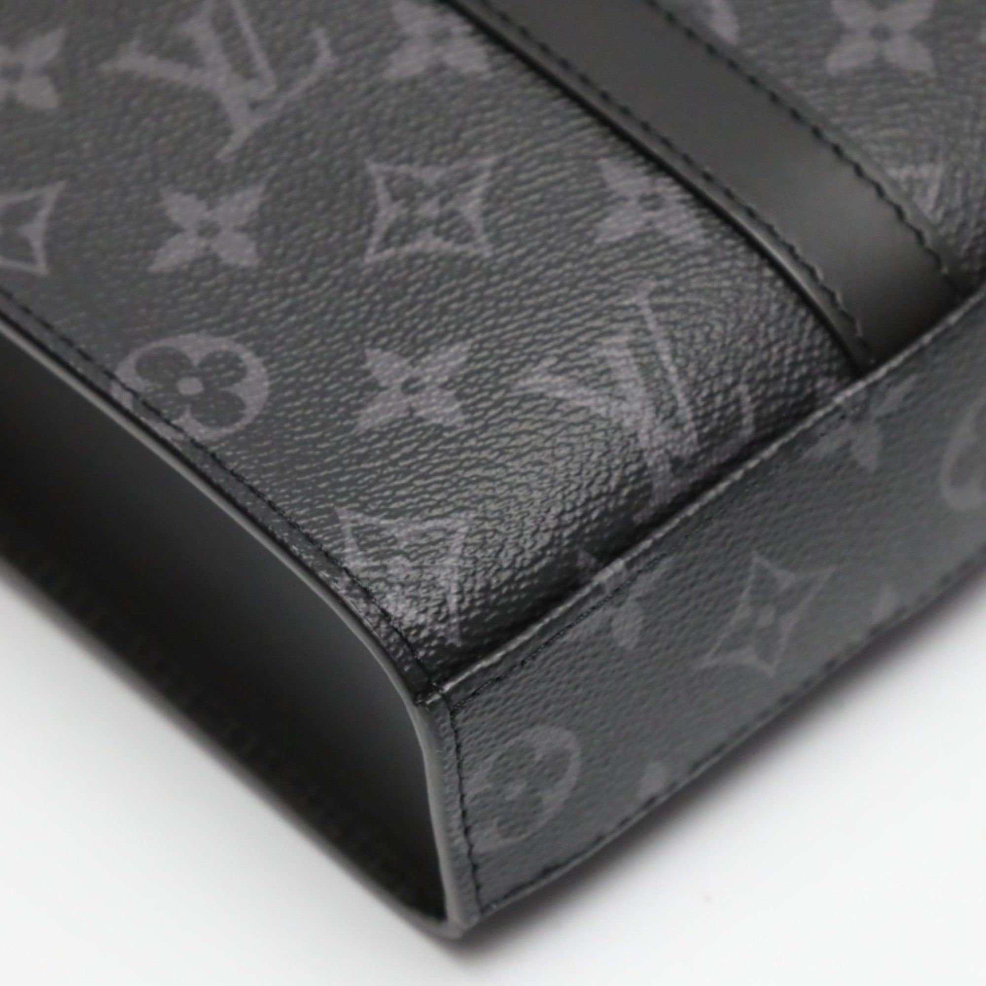 Louis Vuitton Louis Vuitton Tote Bag Shoulder Monogram Eclipse Sac Plat Cross Canvas M46456 Black LV Size ONE SIZE - 7 Thumbnail