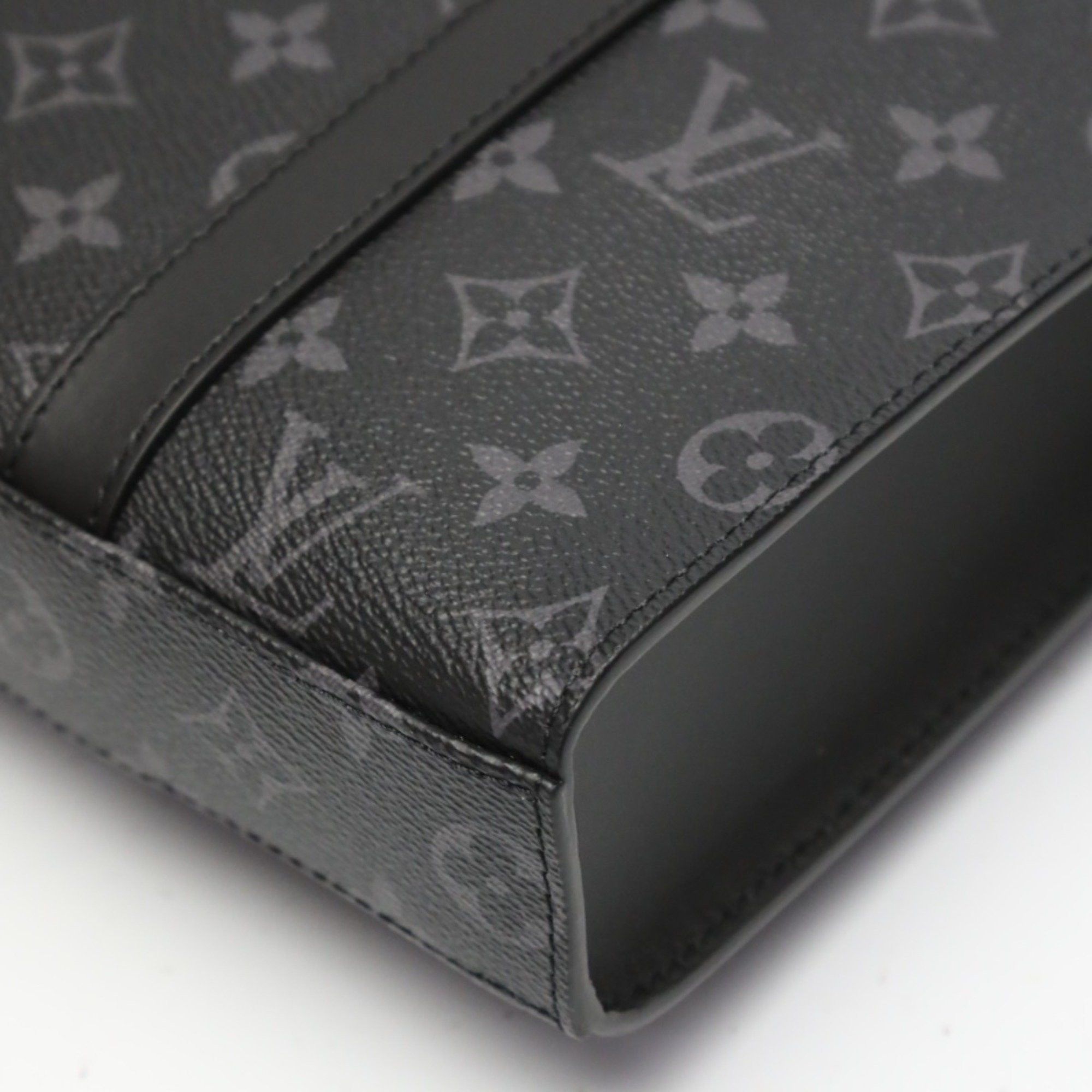 Louis Vuitton Louis Vuitton Tote Bag Shoulder Monogram Eclipse Sac Plat Cross Canvas M46456 Black LV Size ONE SIZE - 10 Thumbnail