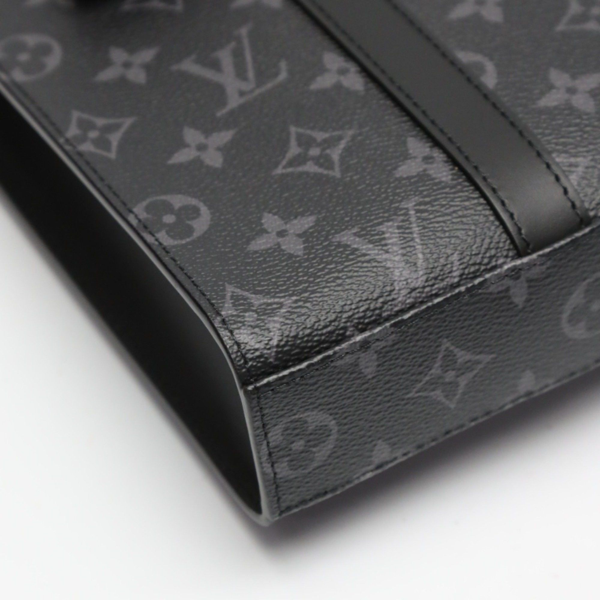 Louis Vuitton Louis Vuitton Tote Bag Shoulder Monogram Eclipse Sac Plat Cross Canvas M46456 Black LV Size ONE SIZE - 9 Thumbnail