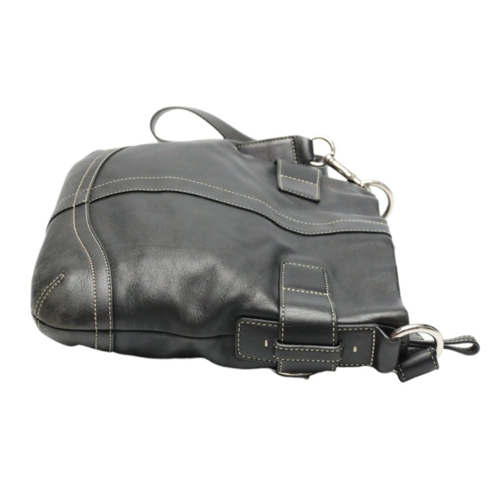 Coach COACH Shoulder Bag Leather 1452 Black Size ONE SIZE - 3 Thumbnail