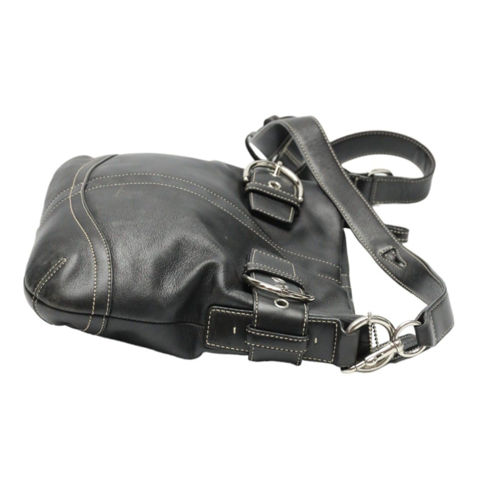 Coach COACH Shoulder Bag Leather 1452 Black Size ONE SIZE - 4 Thumbnail