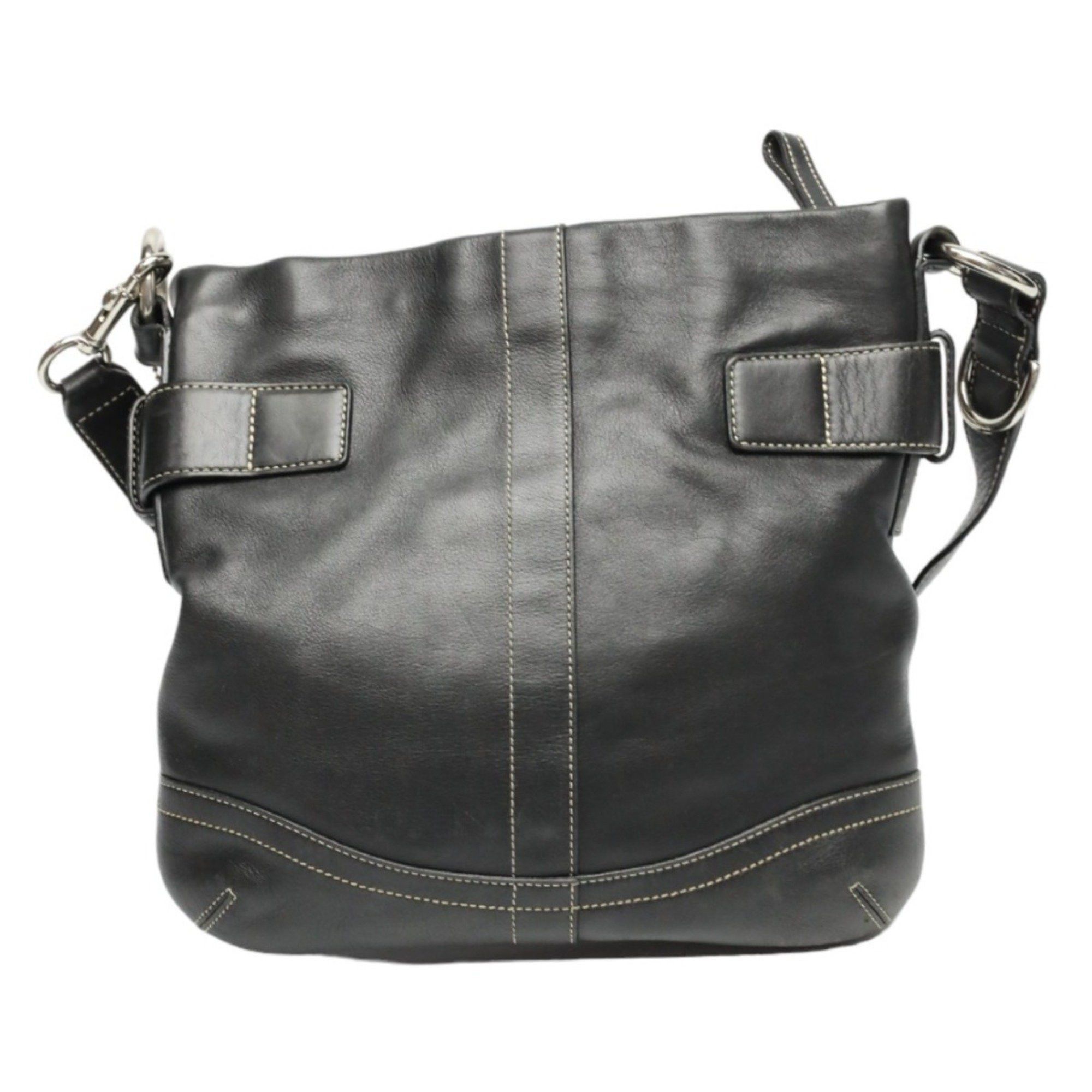 Coach COACH Shoulder Bag Leather 1452 Black Size ONE SIZE - 2 Thumbnail