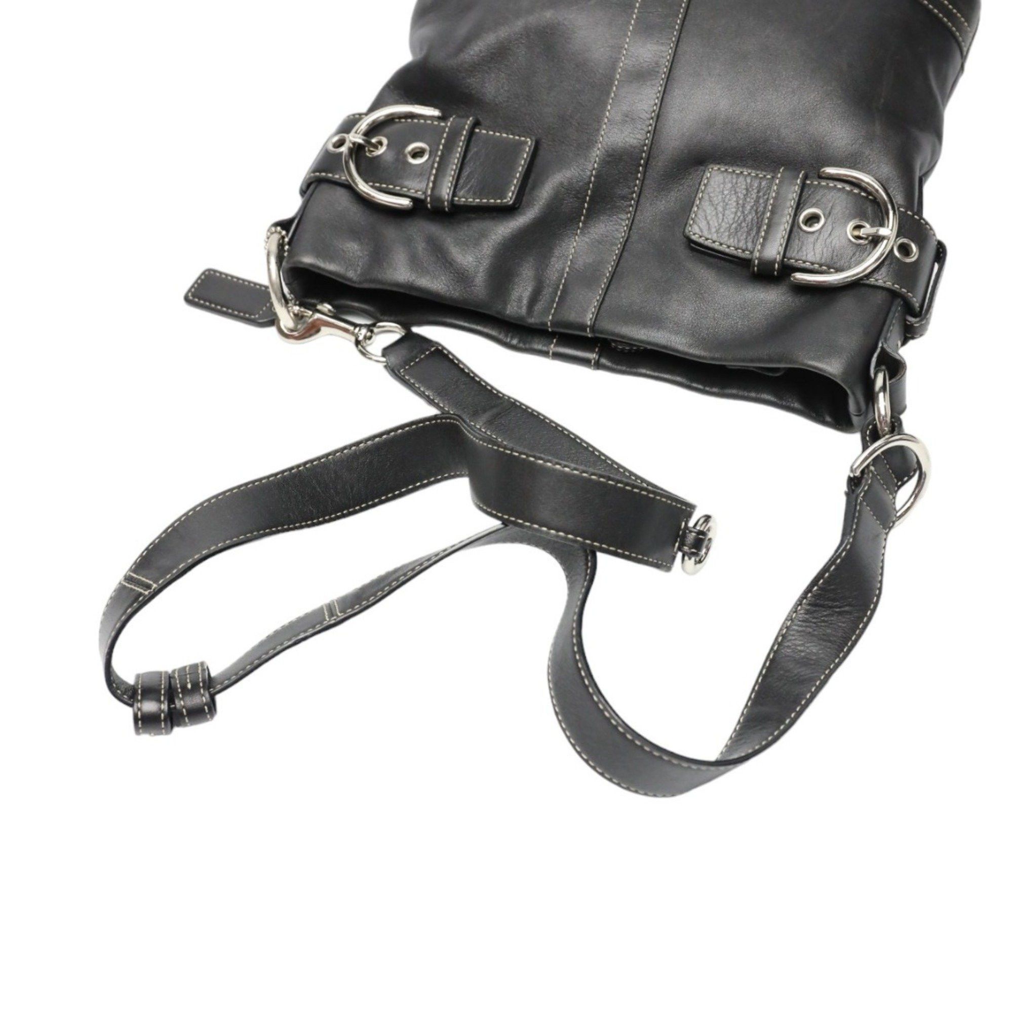 Coach COACH Shoulder Bag Leather 1452 Black Size ONE SIZE - 10 Thumbnail
