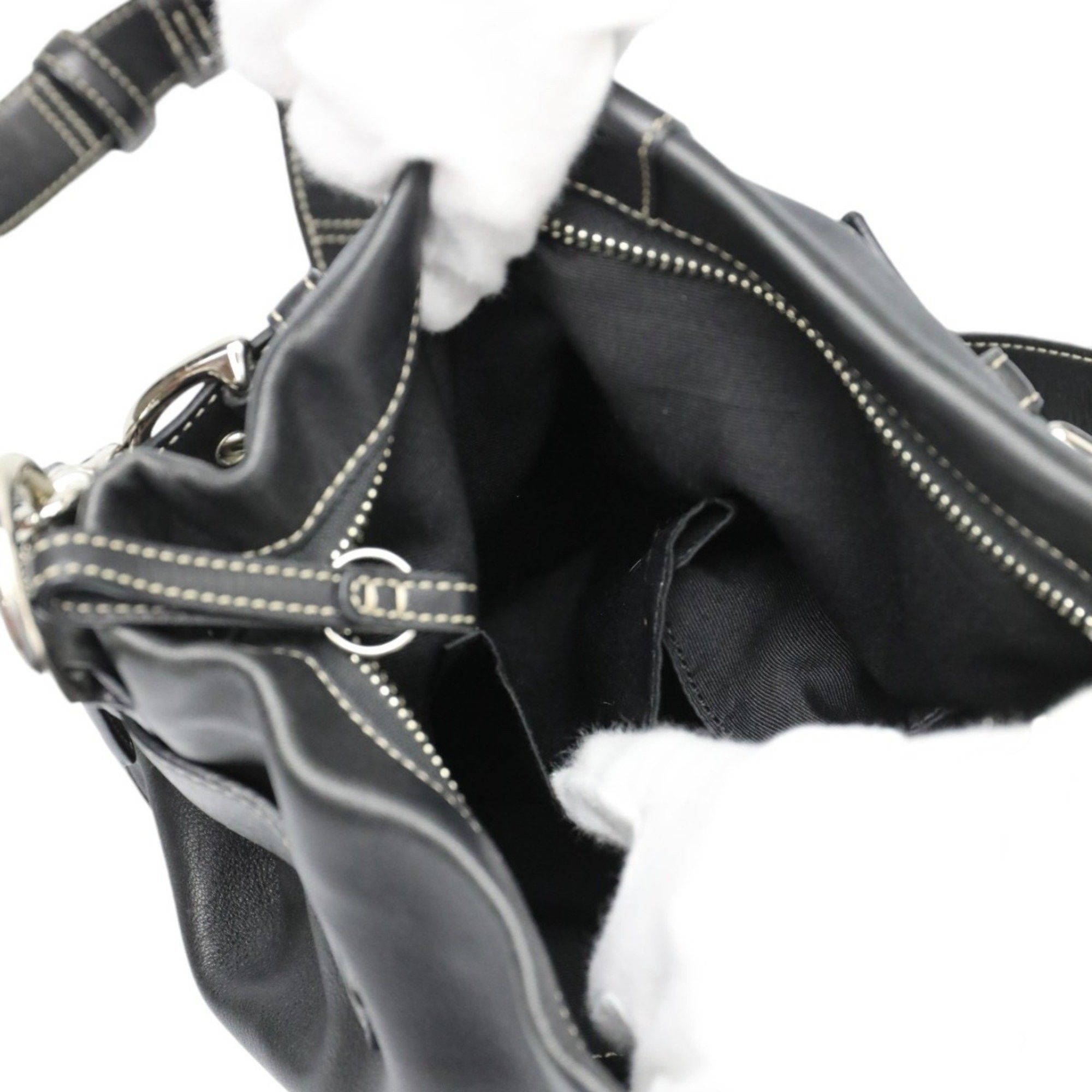 Coach COACH Shoulder Bag Leather 1452 Black Size ONE SIZE - 16 Thumbnail