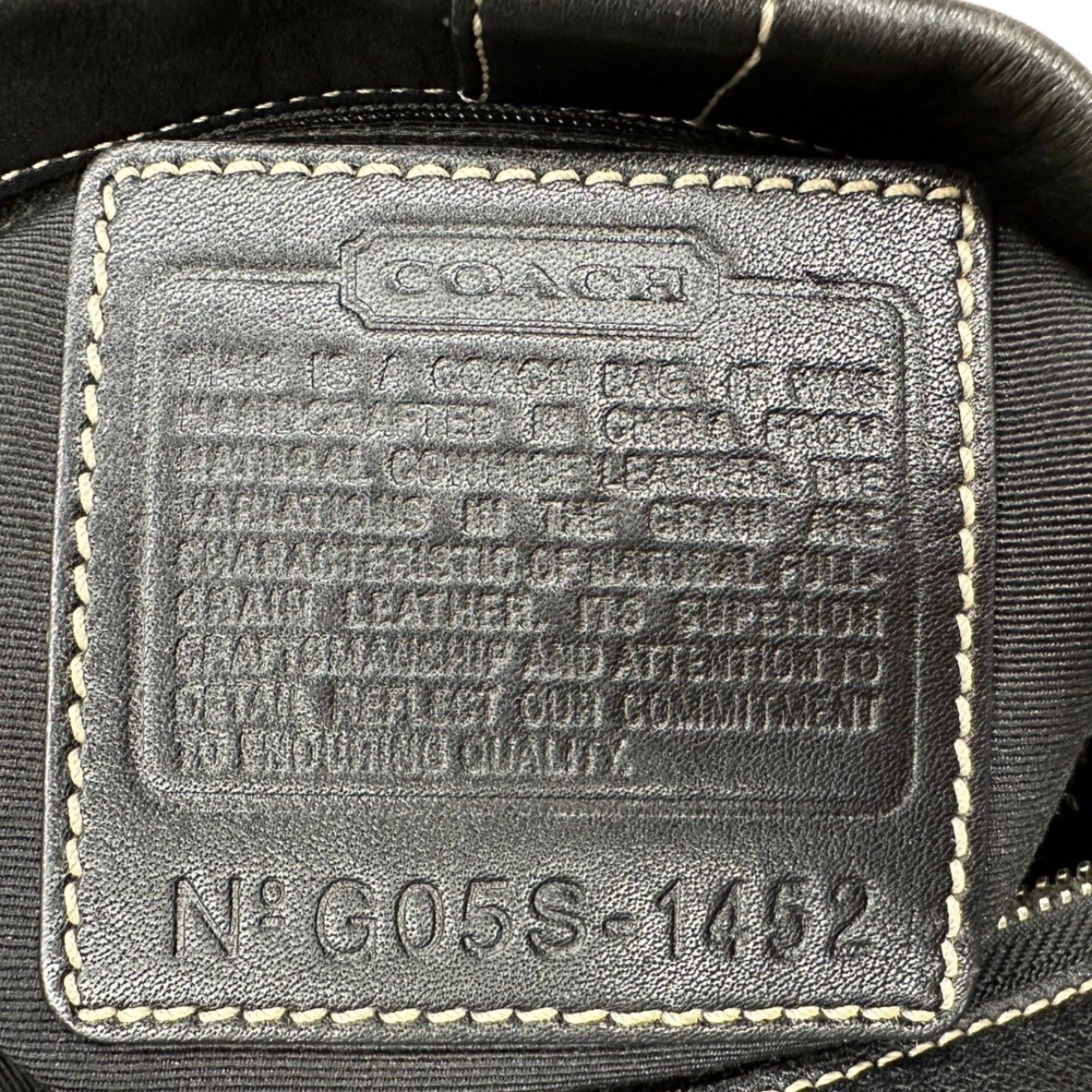 Coach COACH Shoulder Bag Leather 1452 Black Size ONE SIZE - 18 Thumbnail